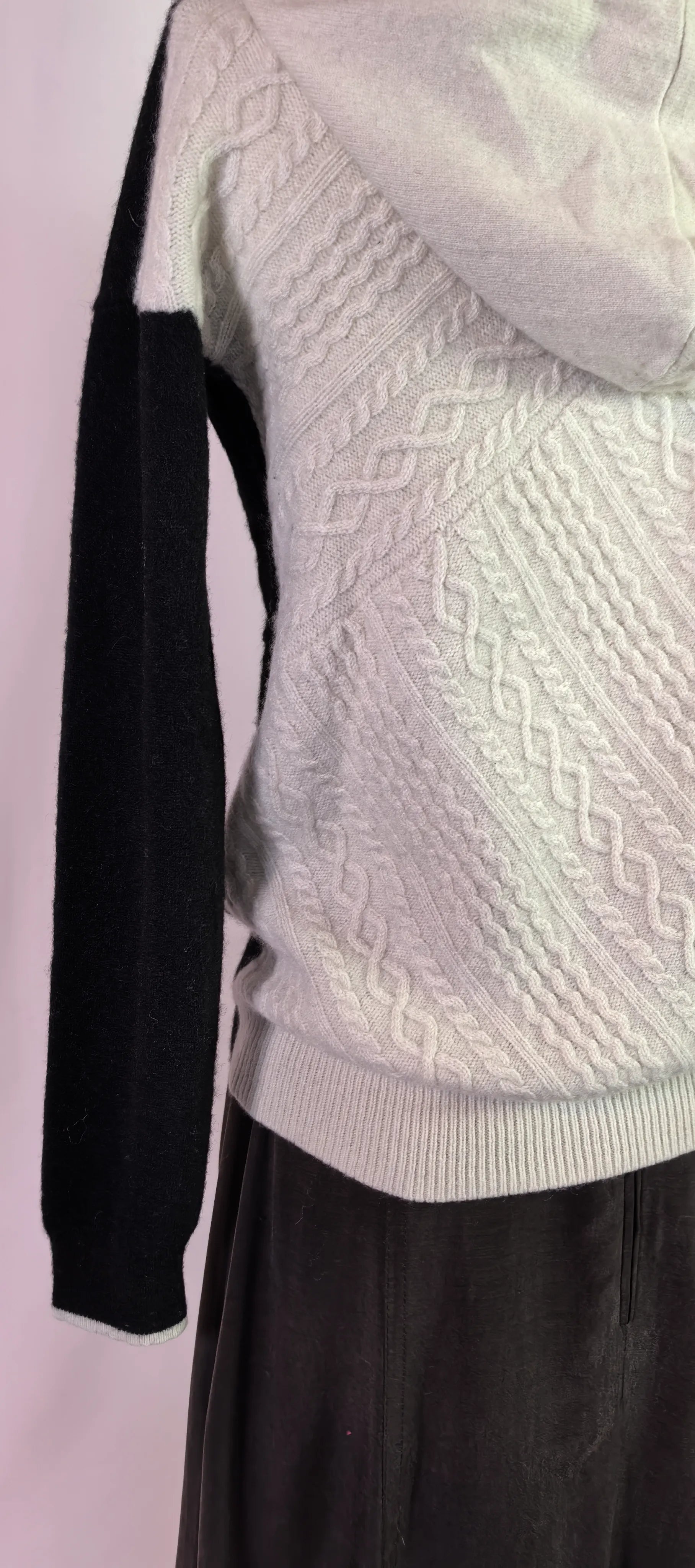 Hanorac din casmir cu torsade - Neiman Marcus