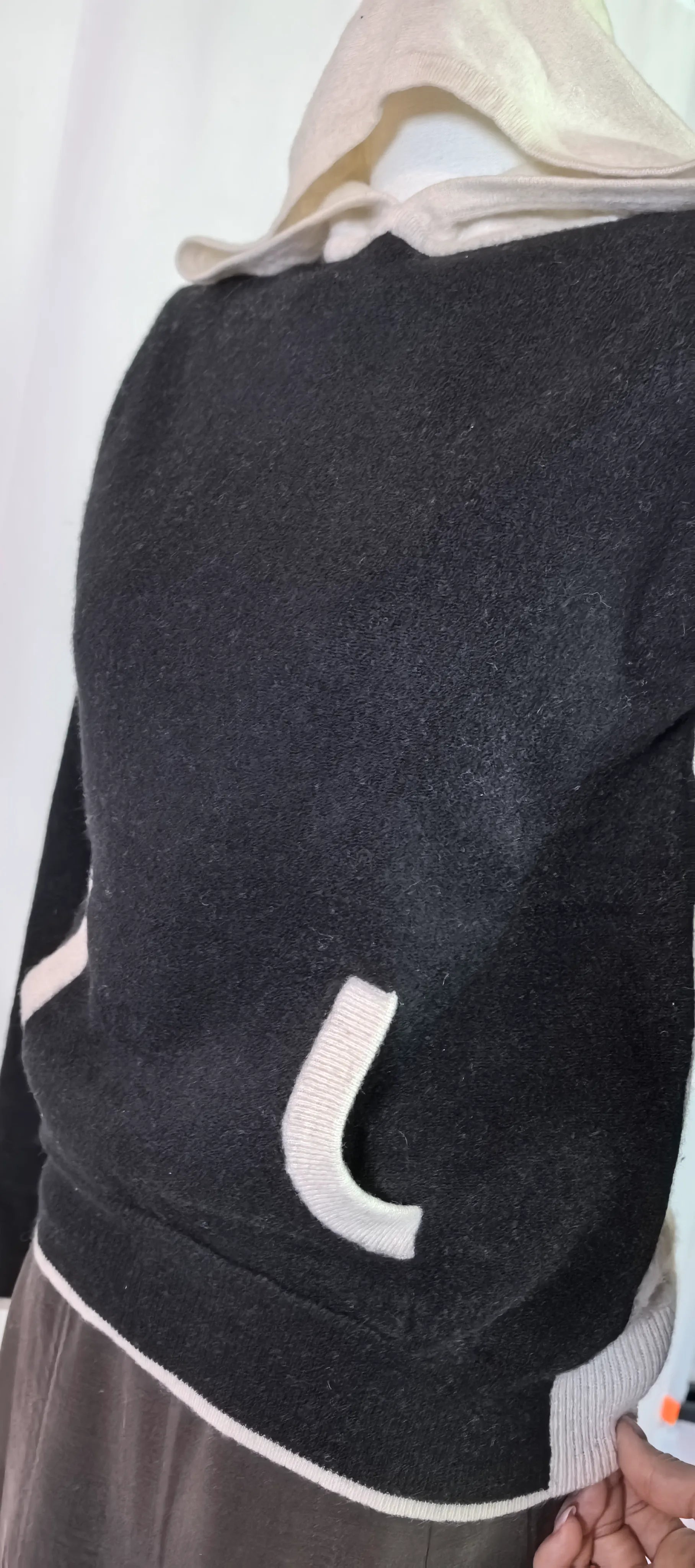 Hanorac din casmir cu torsade - Neiman Marcus