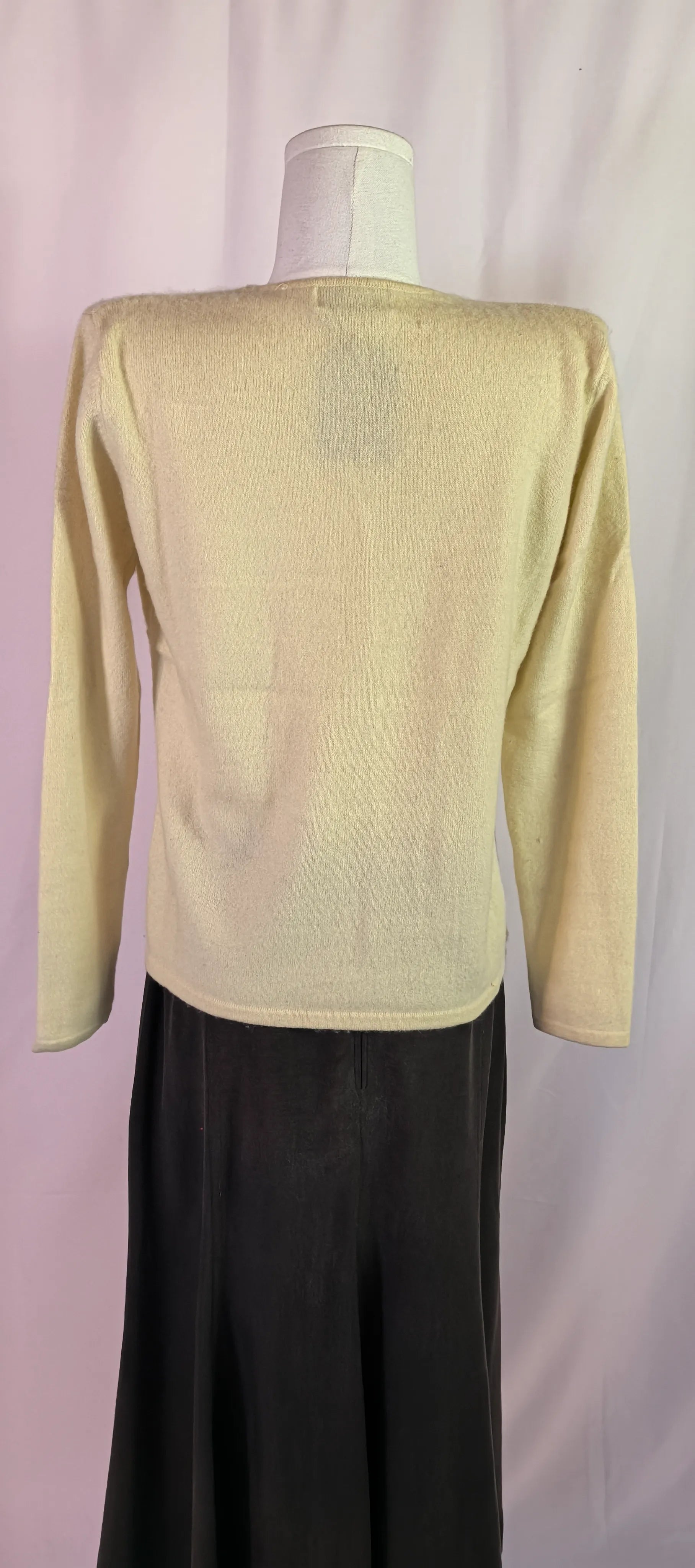 Pulover din casmir cu nasturi - Lord & Taylor