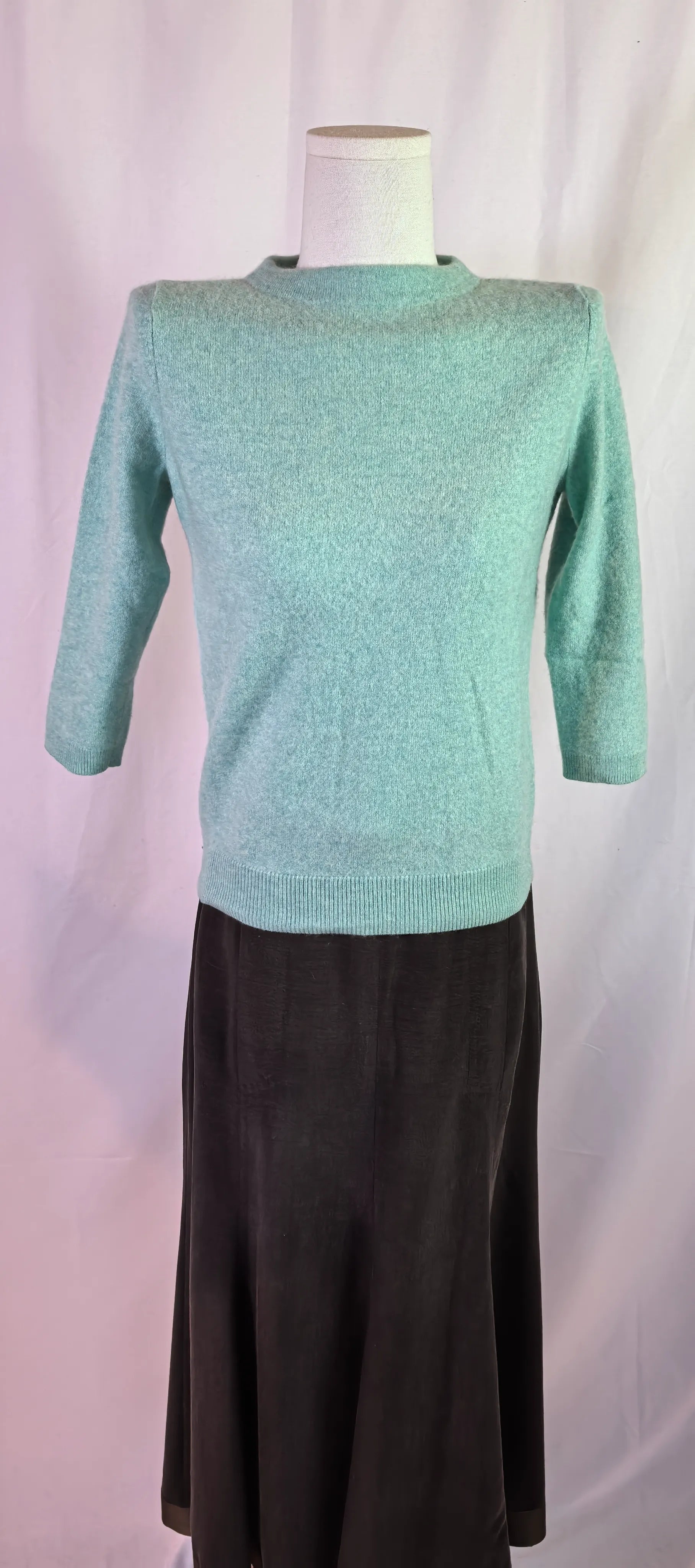 Pulover din casmir cu maneci 3/4 - Talbots