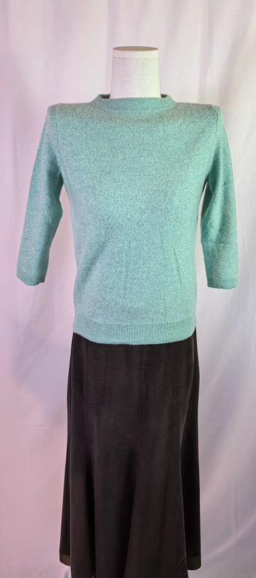 Pulover din casmir cu maneci 3/4 - Talbots