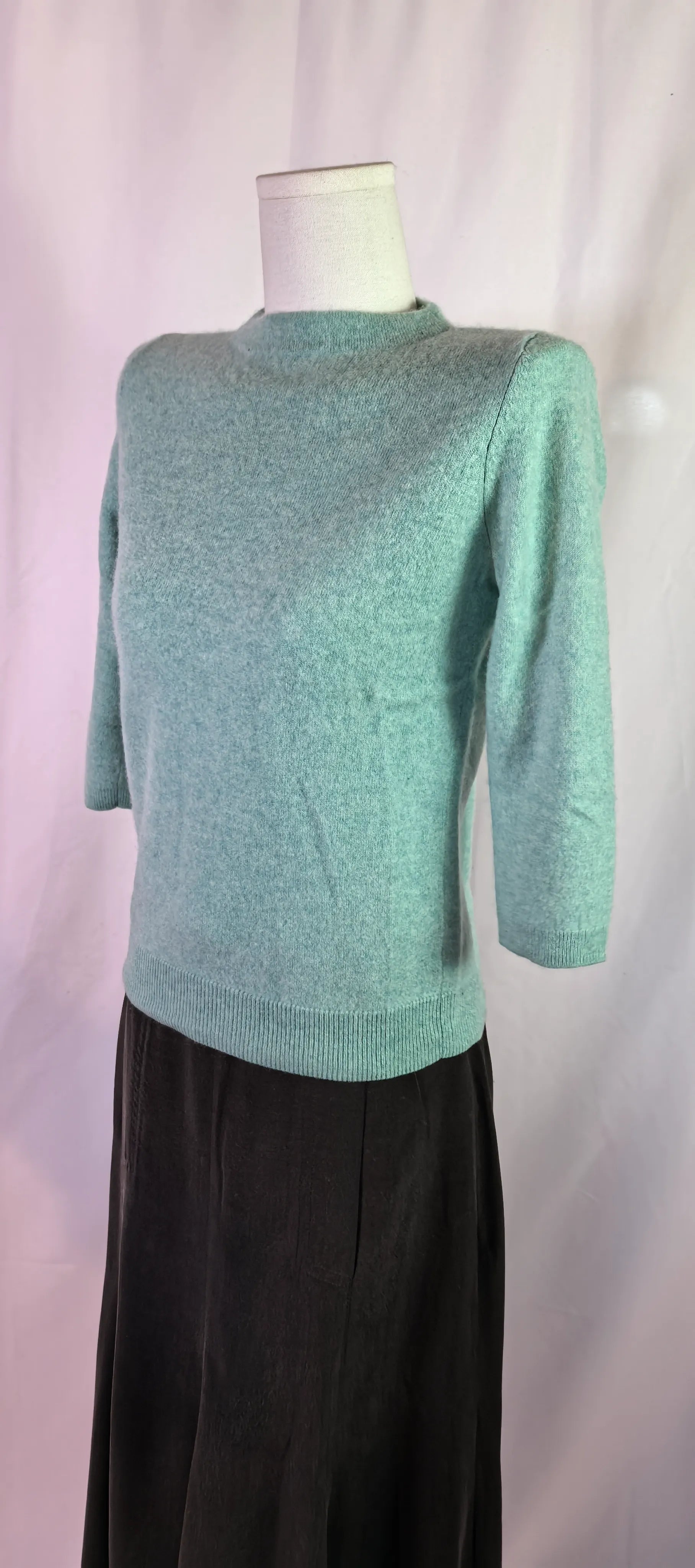 Pulover din casmir cu maneci 3/4 - Talbots