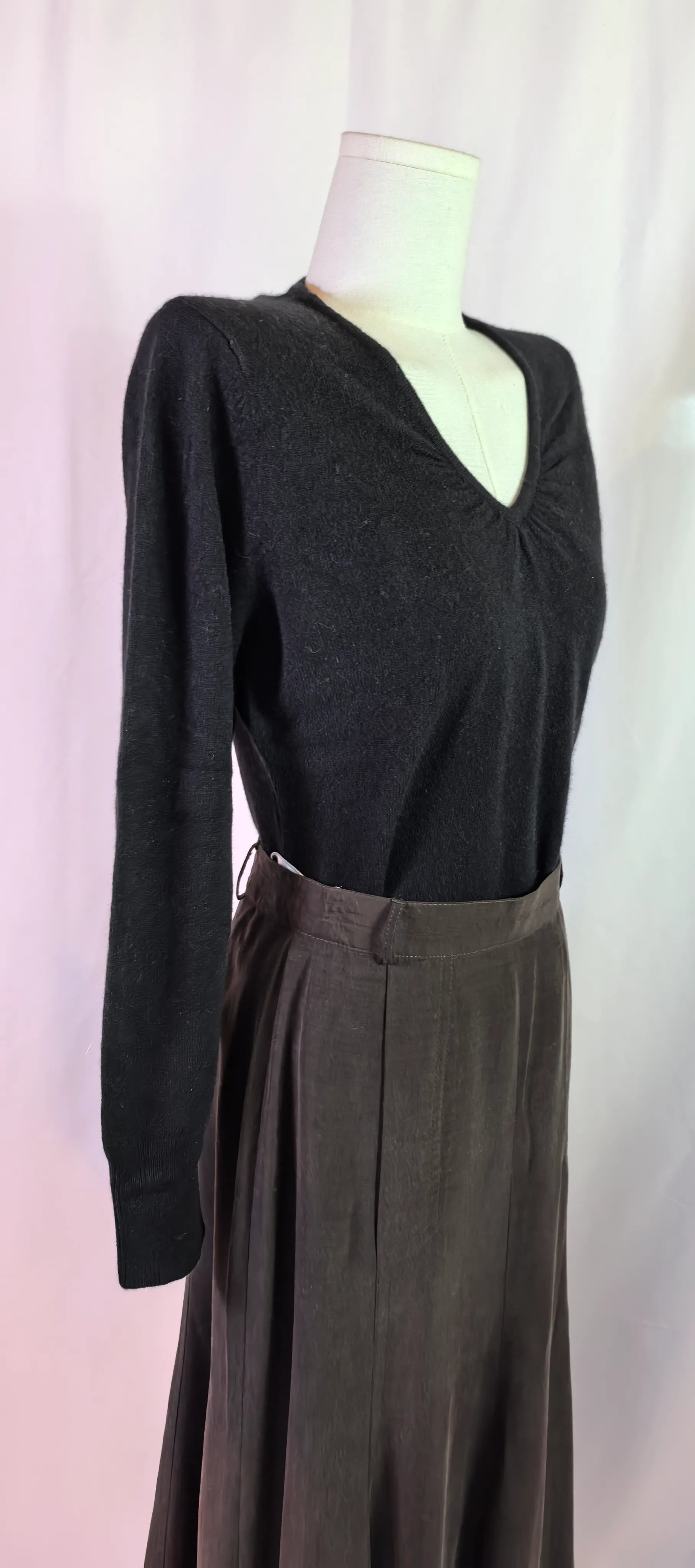 Pulover V-neck din casmir - Apt.9