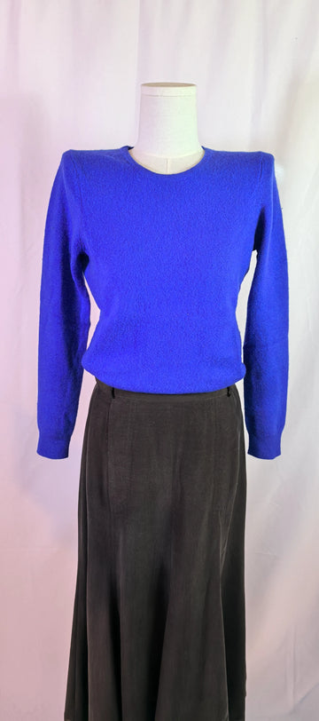 Pulover albastru roial din casmir - Charter Club