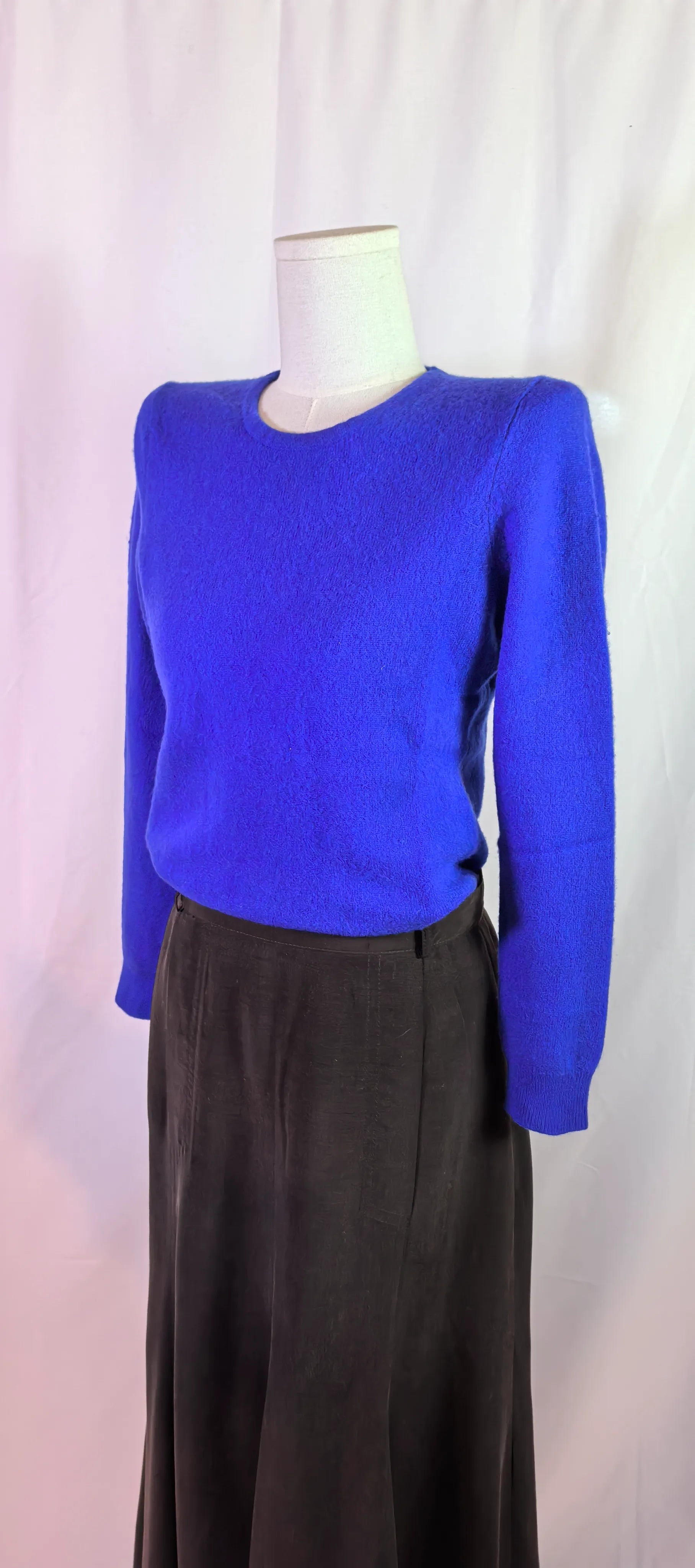 Pulover albastru roial din casmir - Charter Club