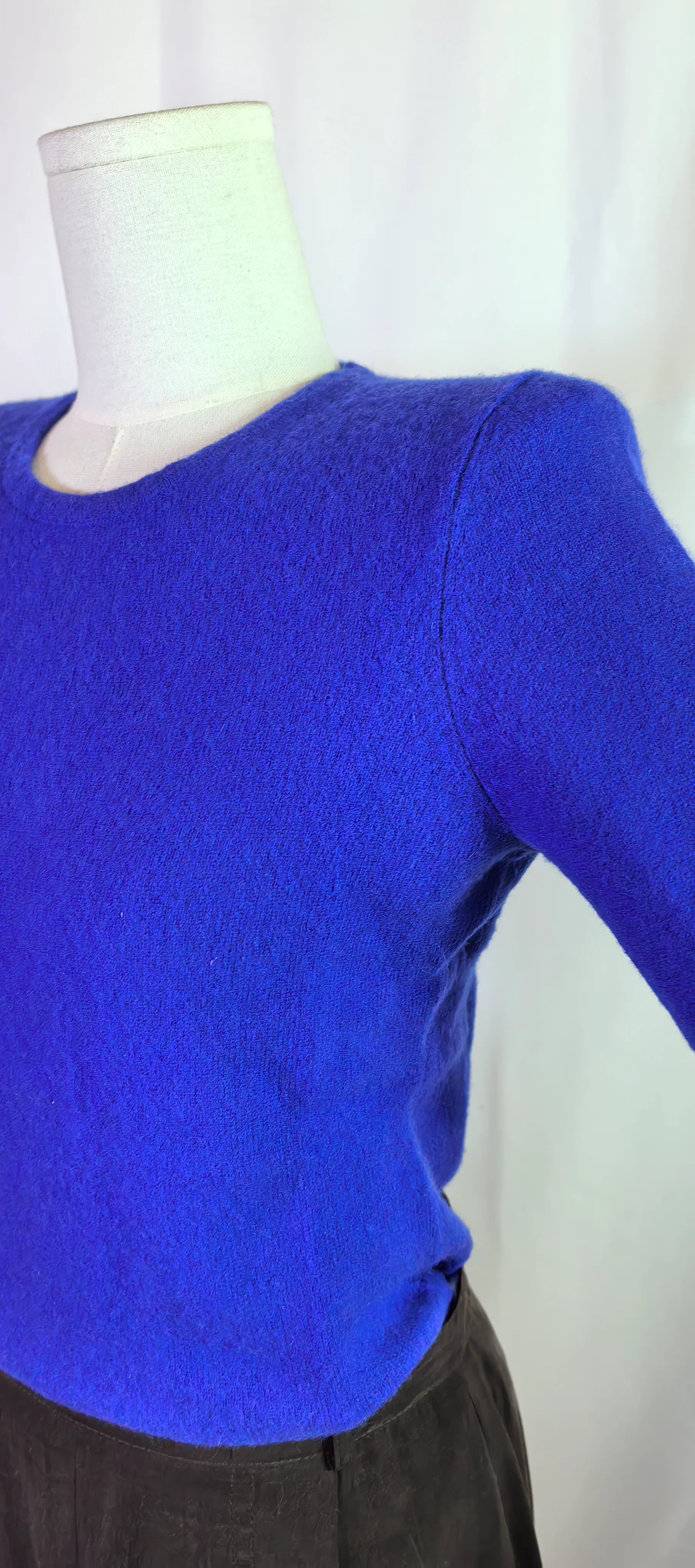 Pulover albastru roial din casmir - Charter Club