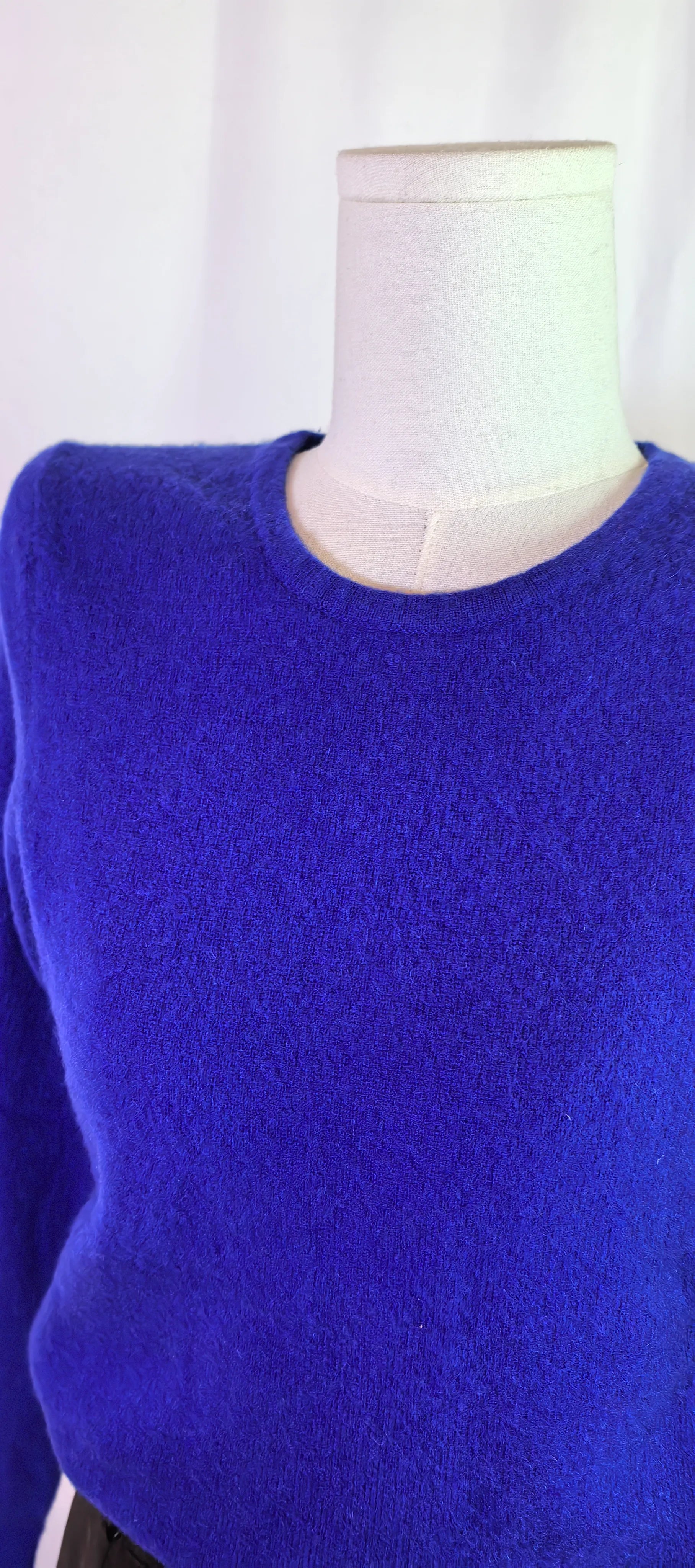 Pulover albastru roial din casmir - Charter Club