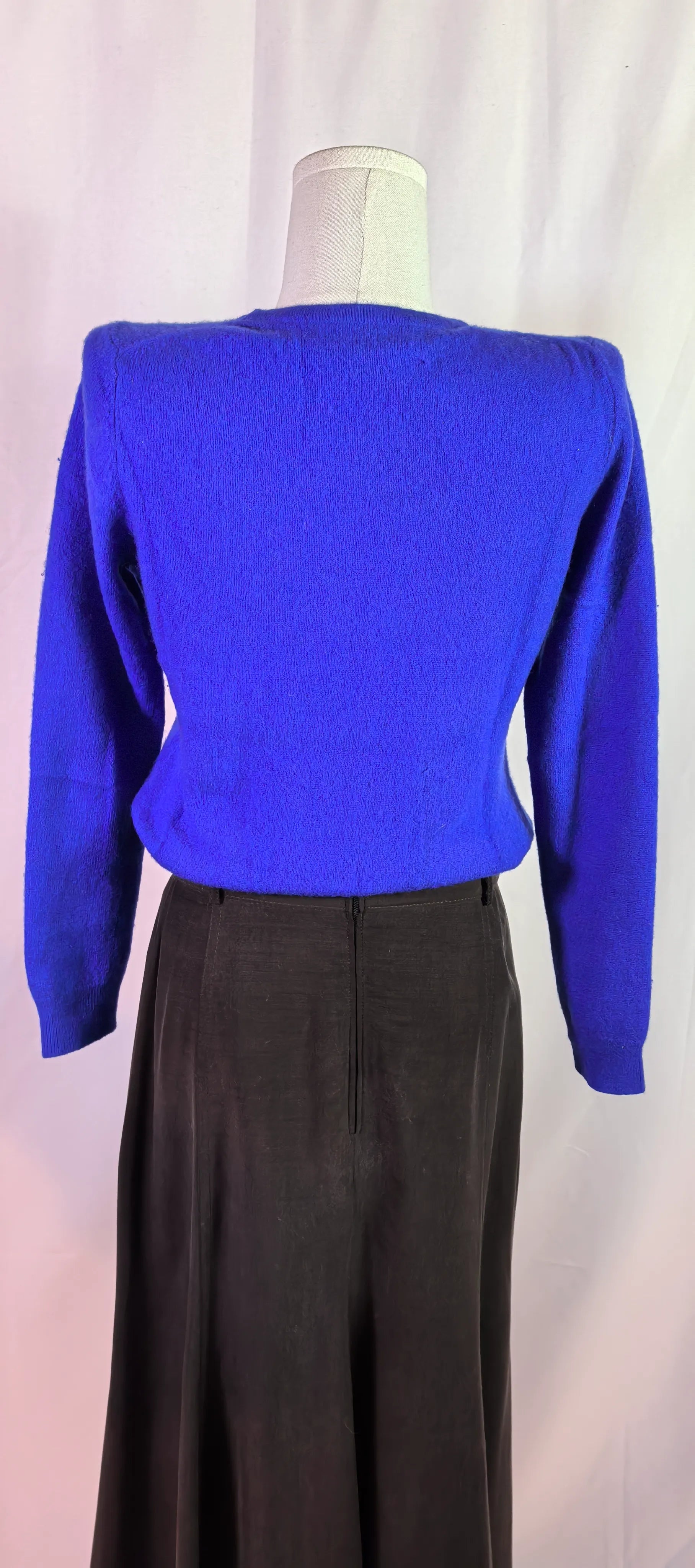 Pulover albastru roial din casmir - Charter Club