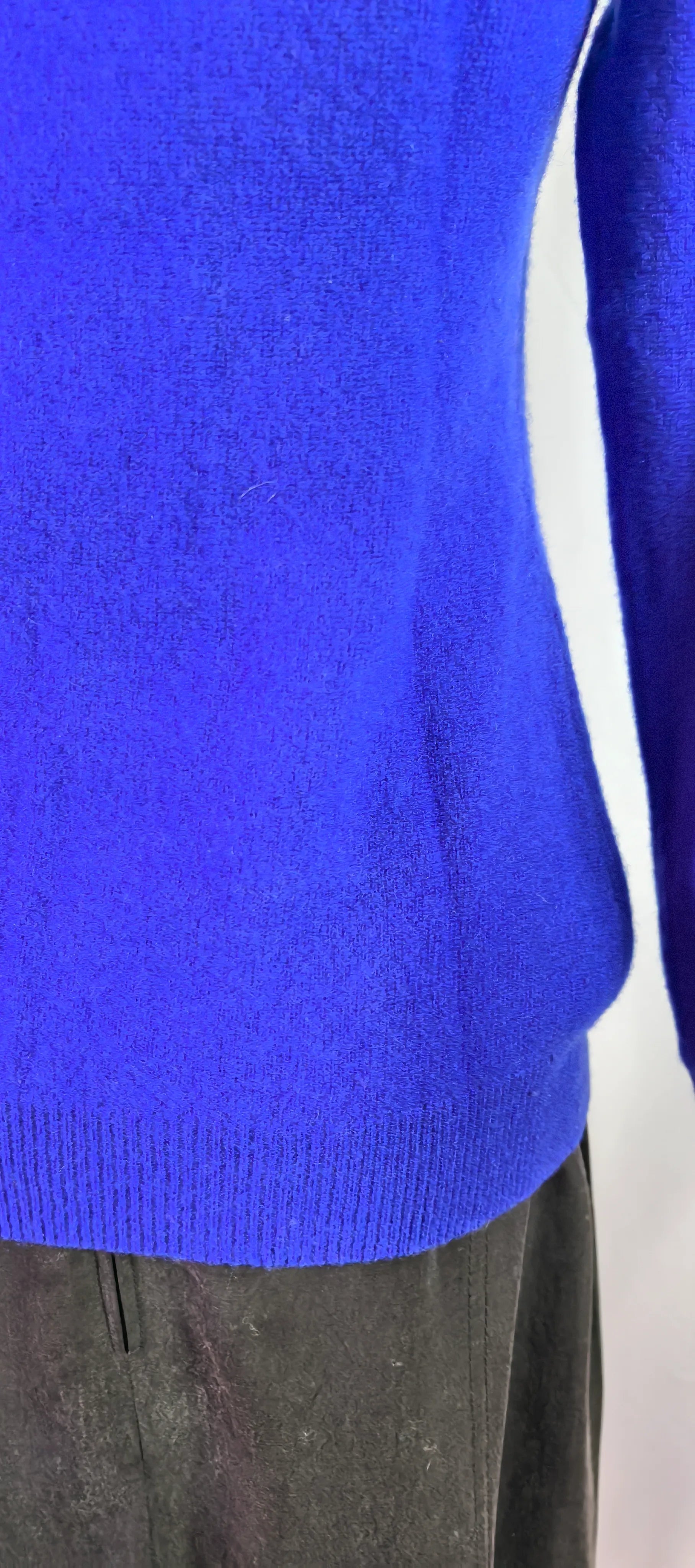 Pulover albastru roial din casmir - Charter Club