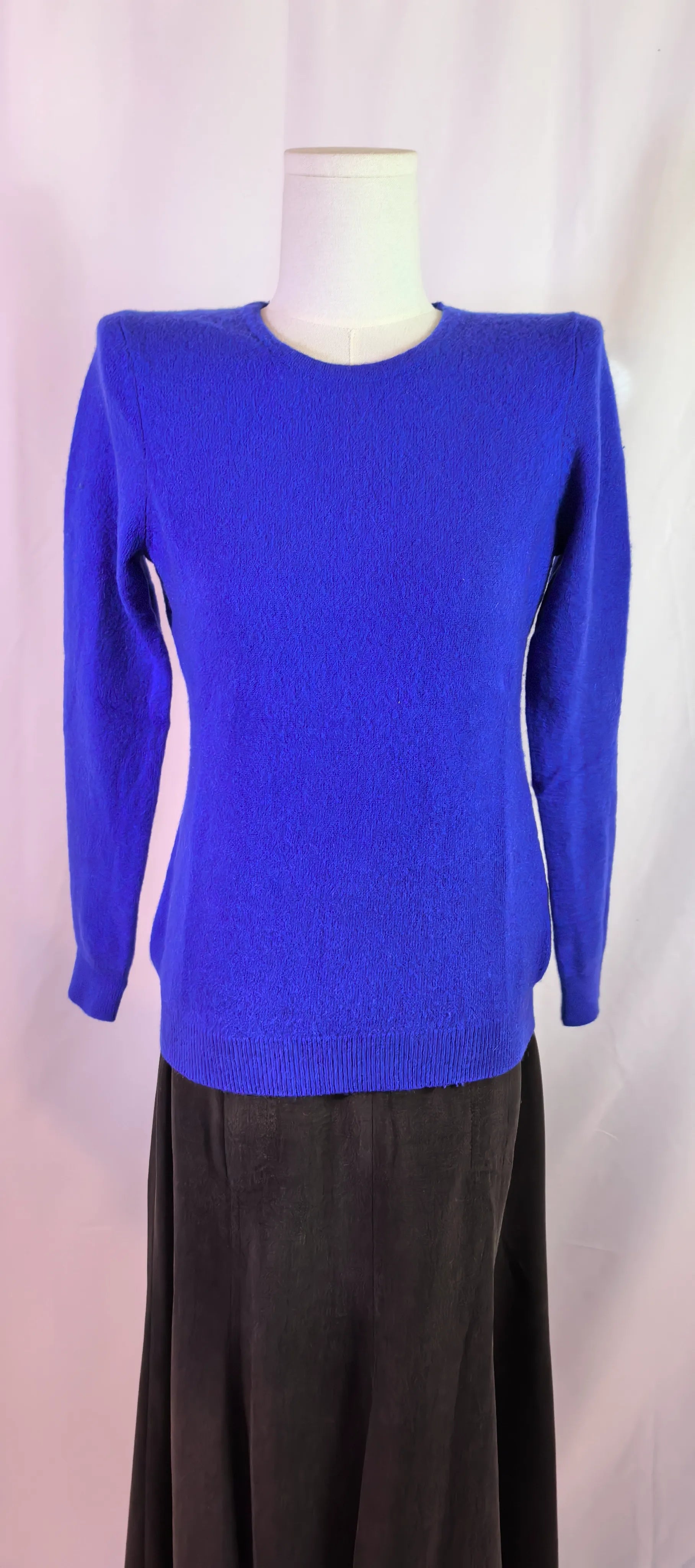 Pulover albastru roial din casmir - Charter Club