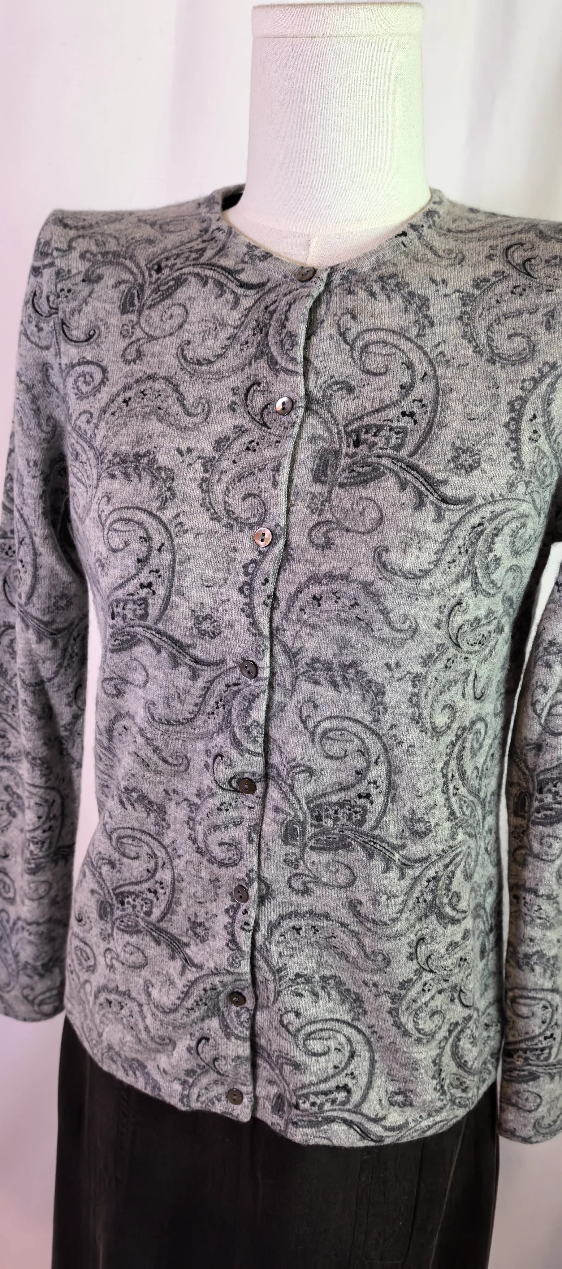 Pulover din casmir cu nasturi - Charter Club