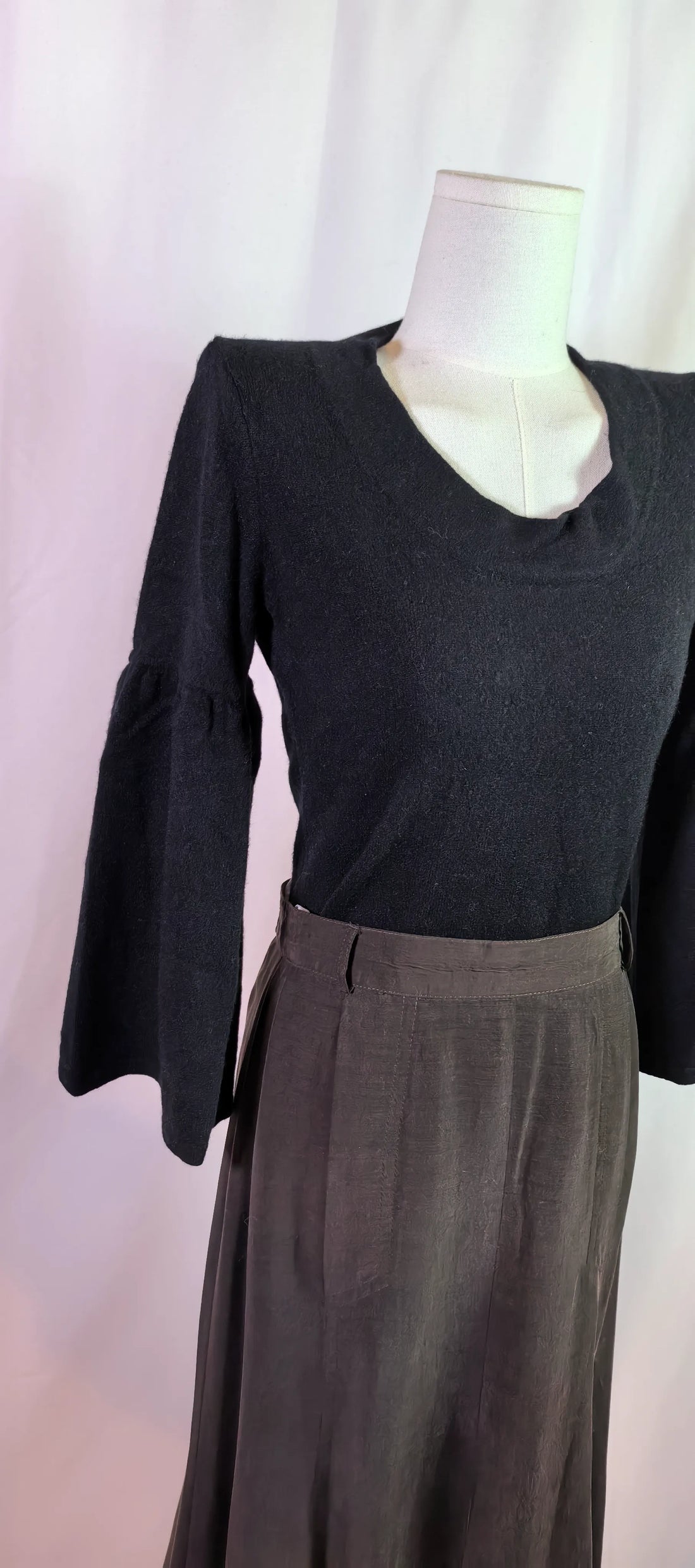 Pulover din casmir cu maneci clopot - U-knit