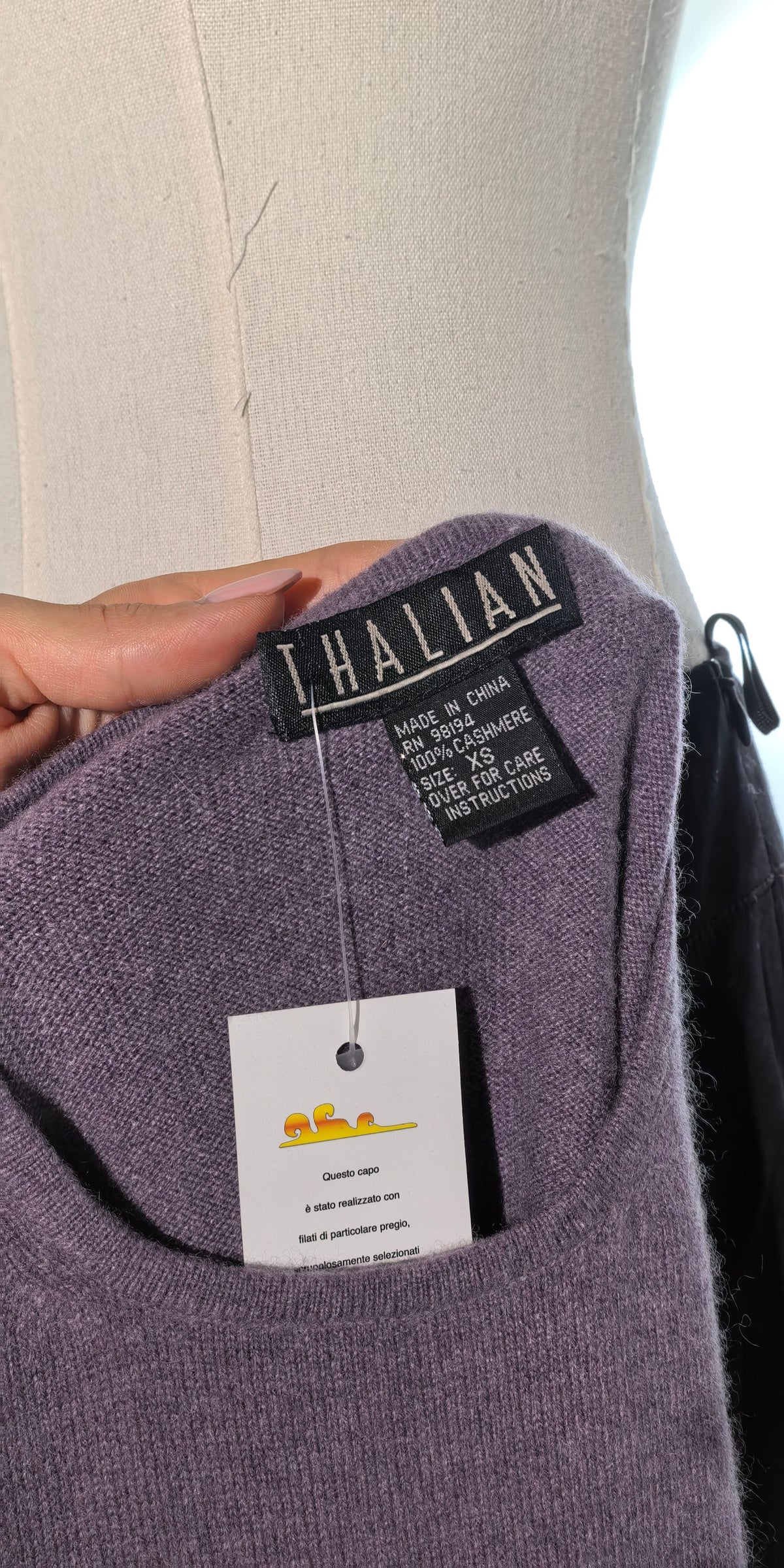 Bluza fara maneci din casmir - Thalian