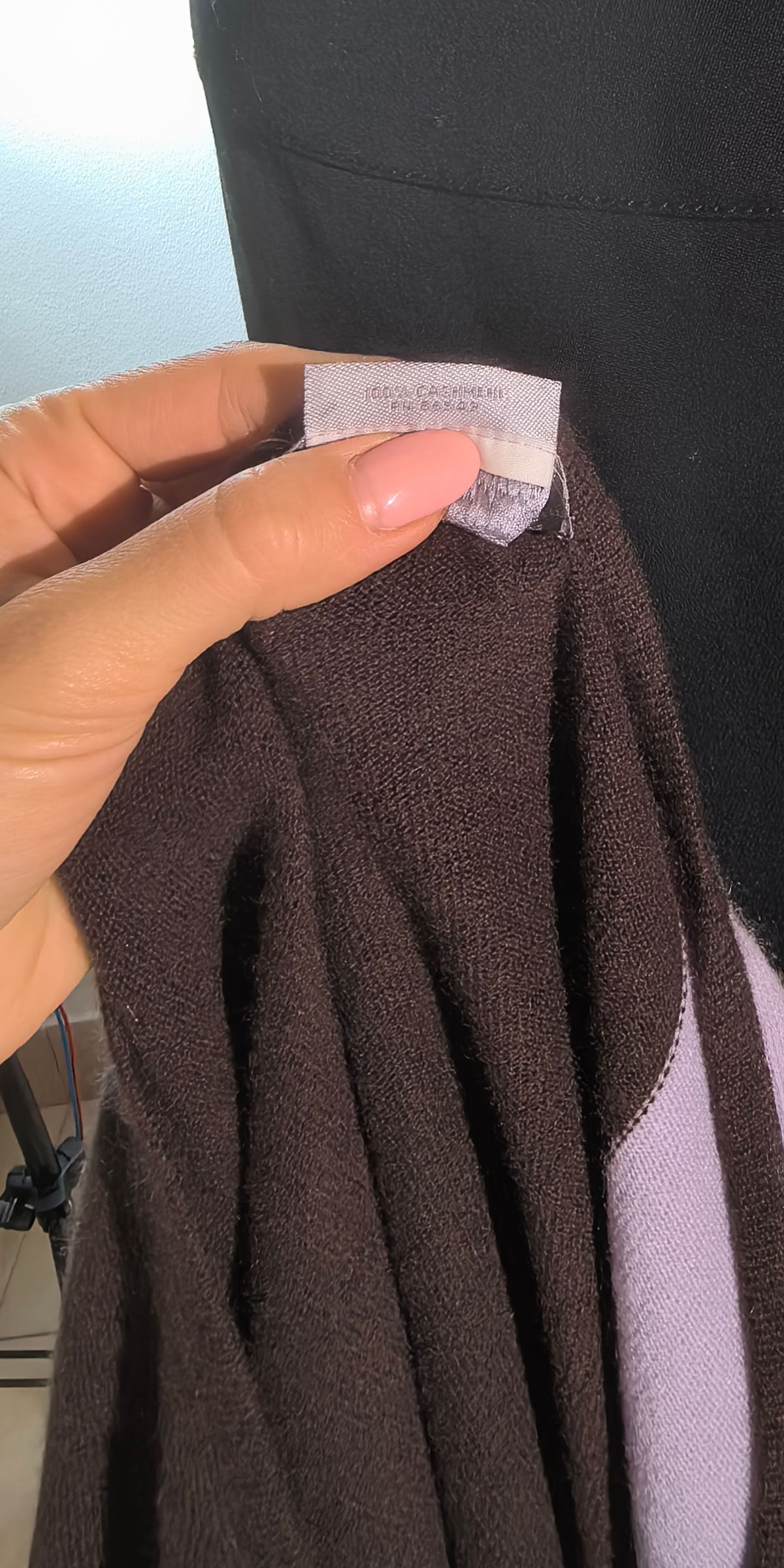 Bluza cu maneca din casmir - Indigo Palma