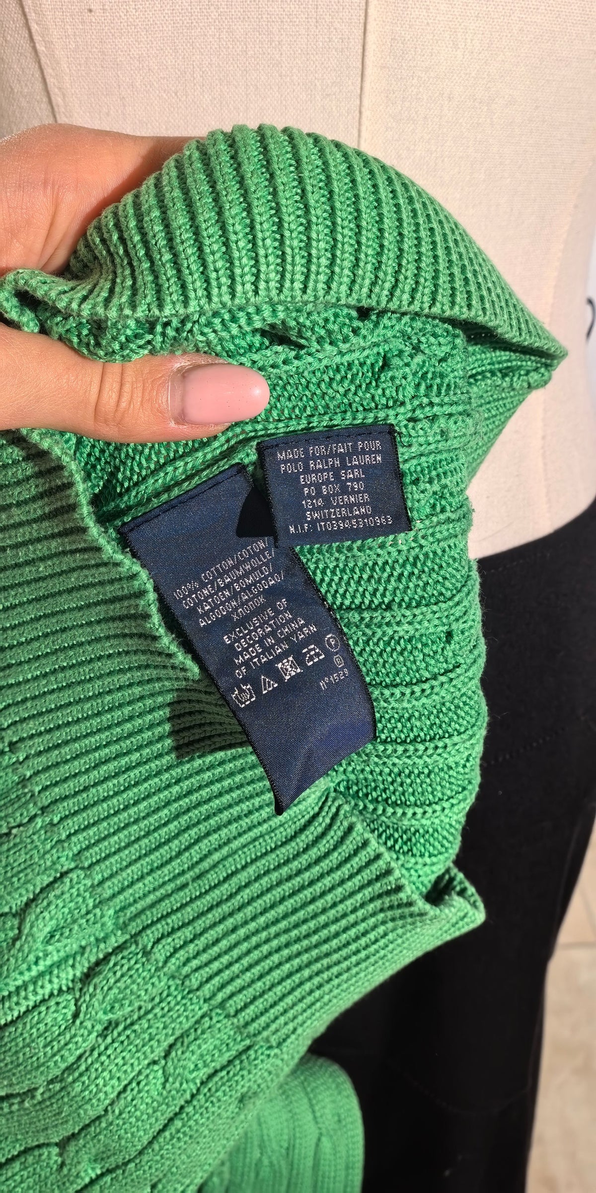 Bluza tricotata cu torsade - Polo Ralph Lauren