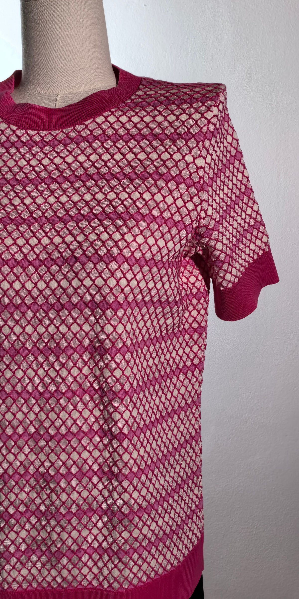 Bluza tricotata din bumbac gofrat - COS