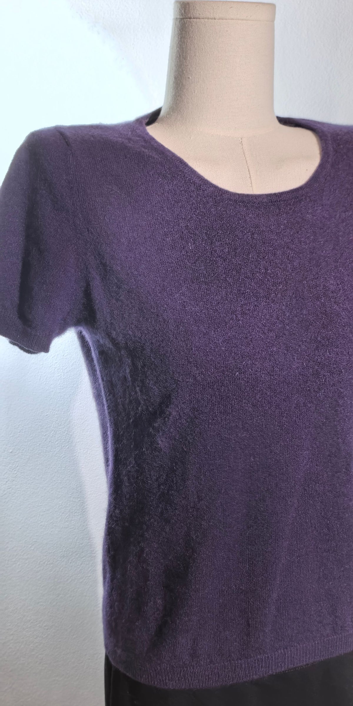 Bluza mov pruna din casmir - Blunauta