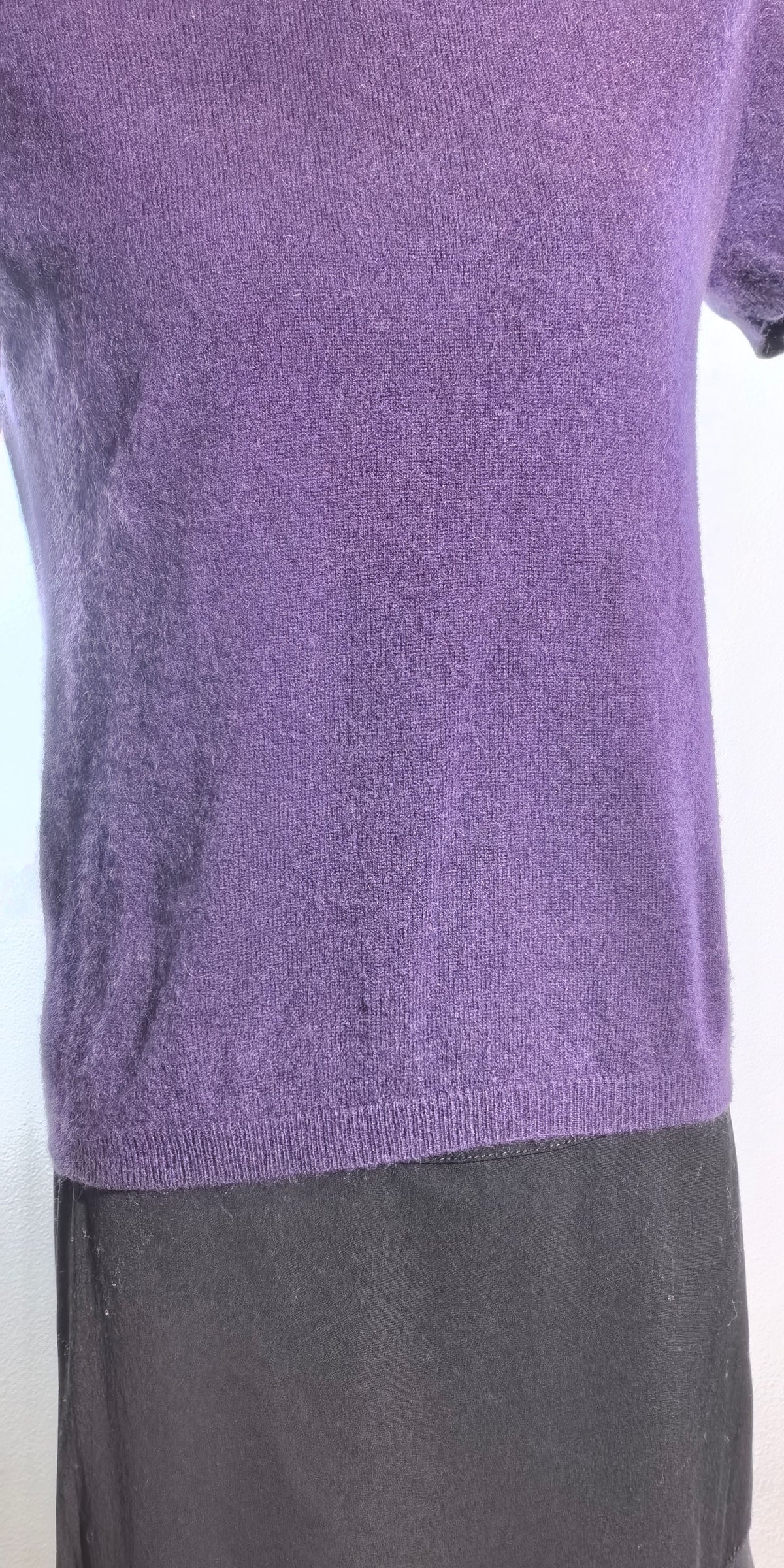 Bluza mov pruna din casmir - Blunauta