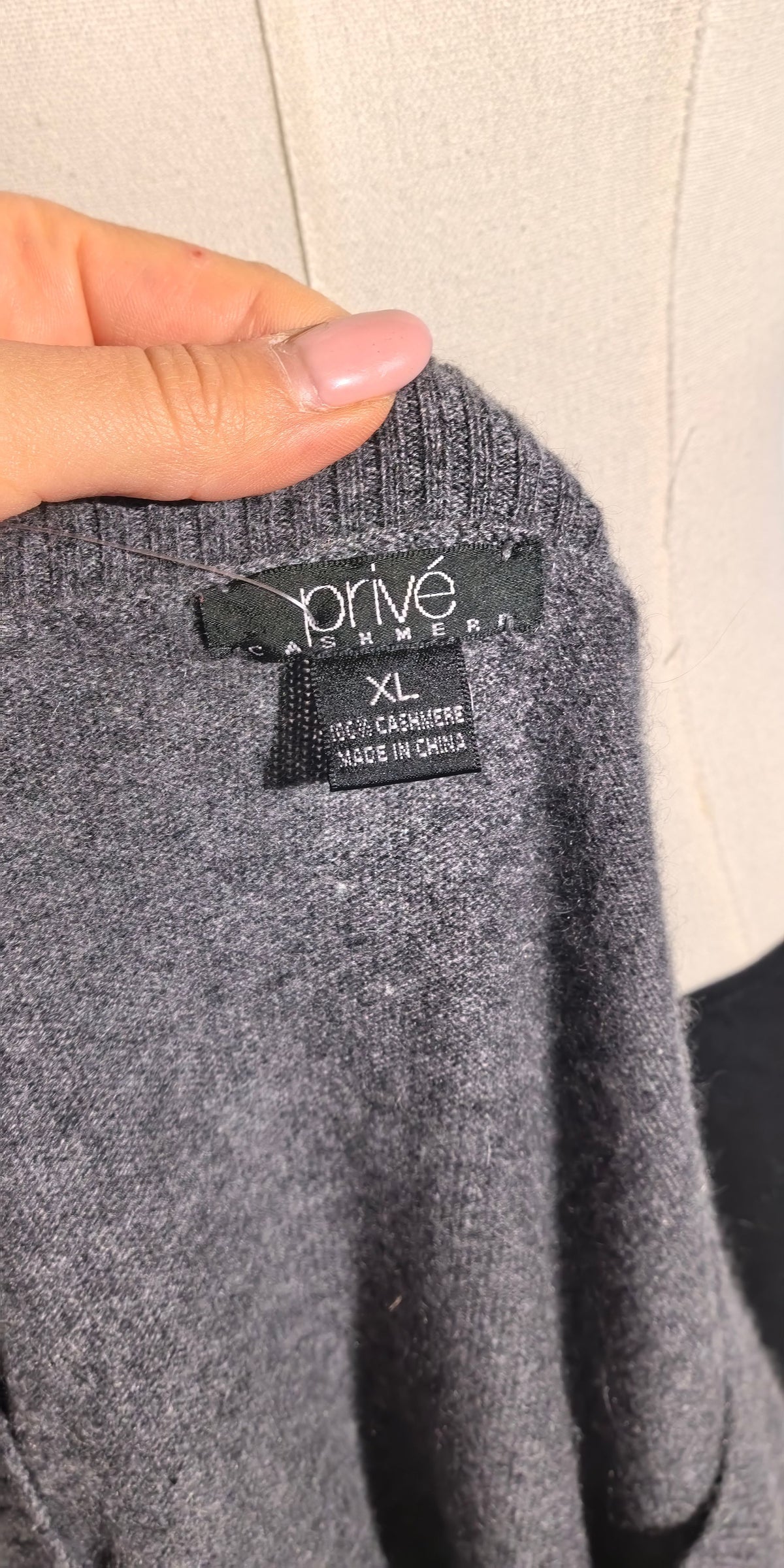 Bluza ampla oversized din casmir - Prive
