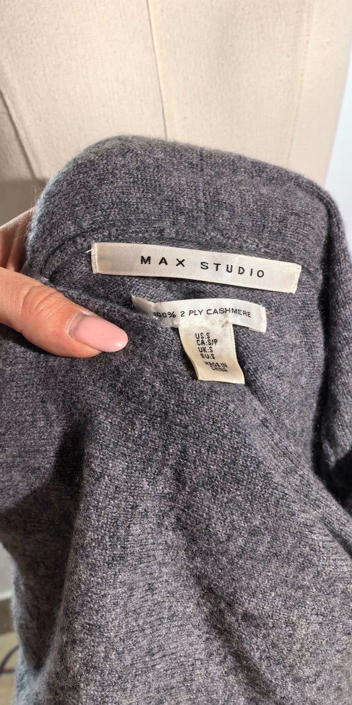 Bluza tip poncho din casmir pufos - Max Studio