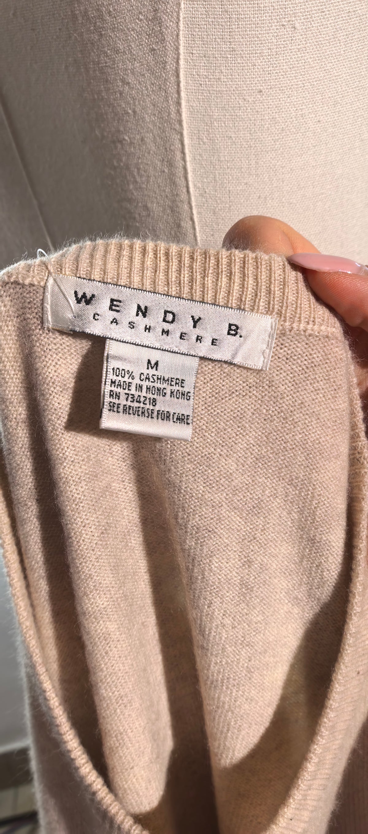 Bluza bej din casmir - Wendy B.