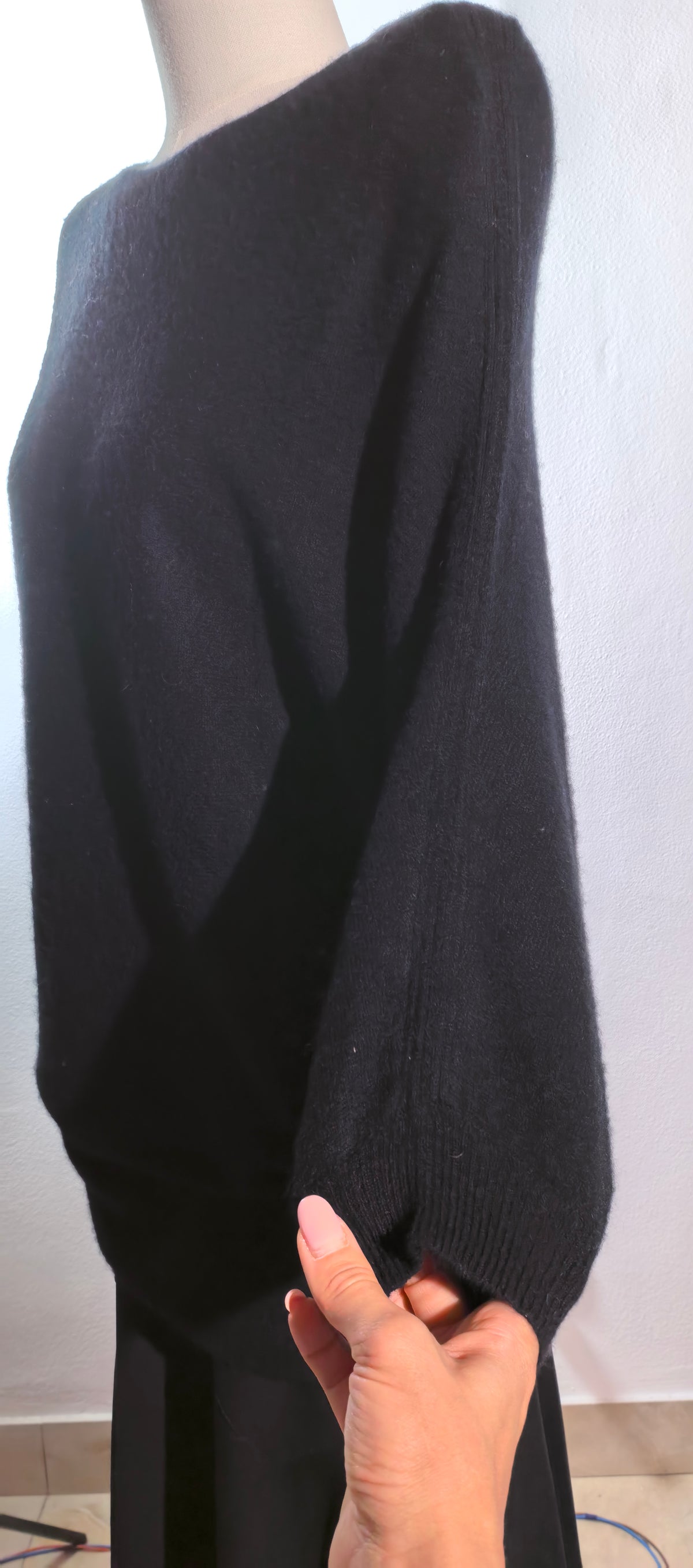 Bluza supradimensionata din casmir - Velvet