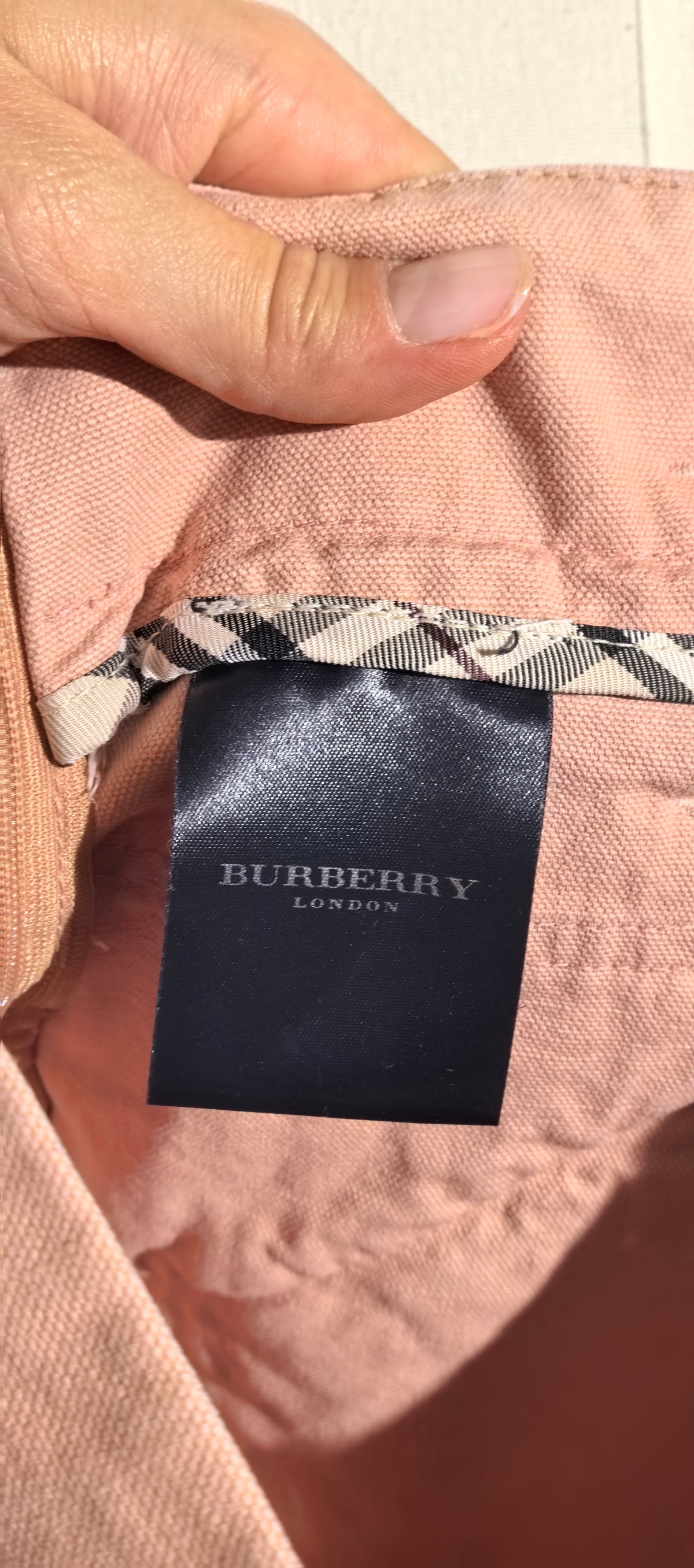 Fusta luxury din jeans de bumbac - Burberry