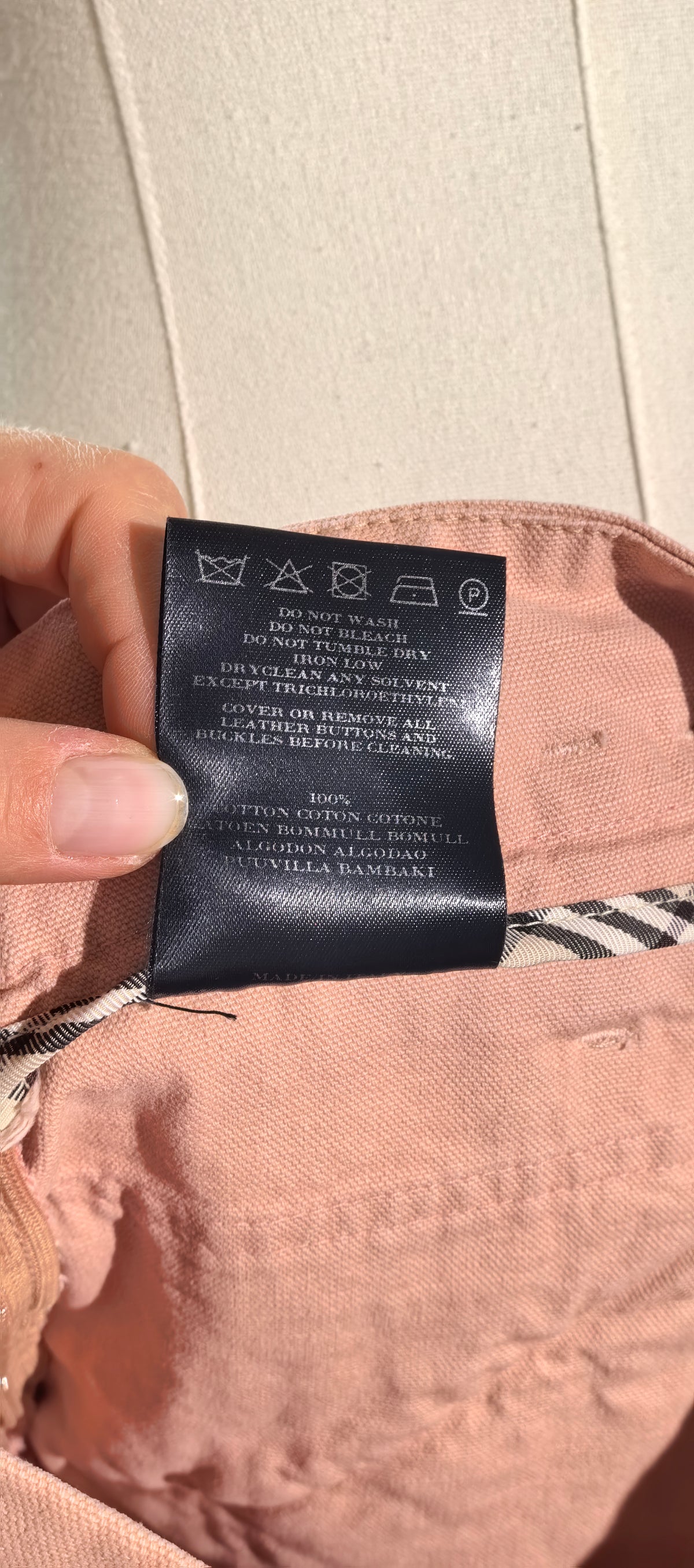 Fusta luxury din jeans de bumbac - Burberry