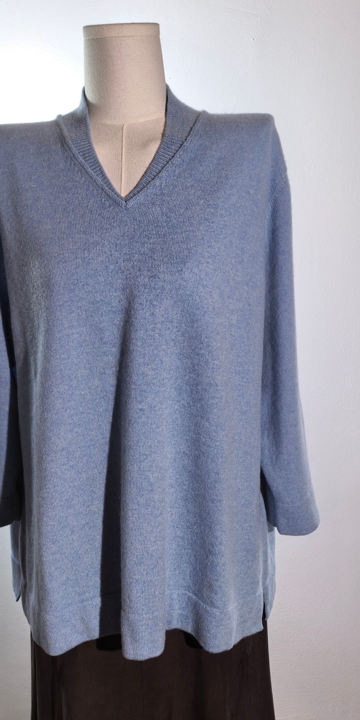Pulover din casmir cu maneca 3/4 - Jones New York