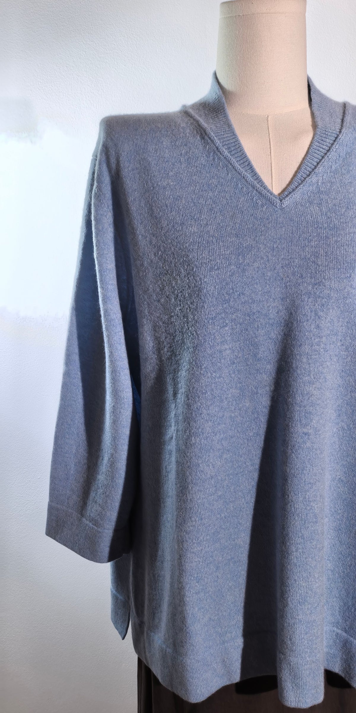 Pulover din casmir cu maneca 3/4 - Jones New York
