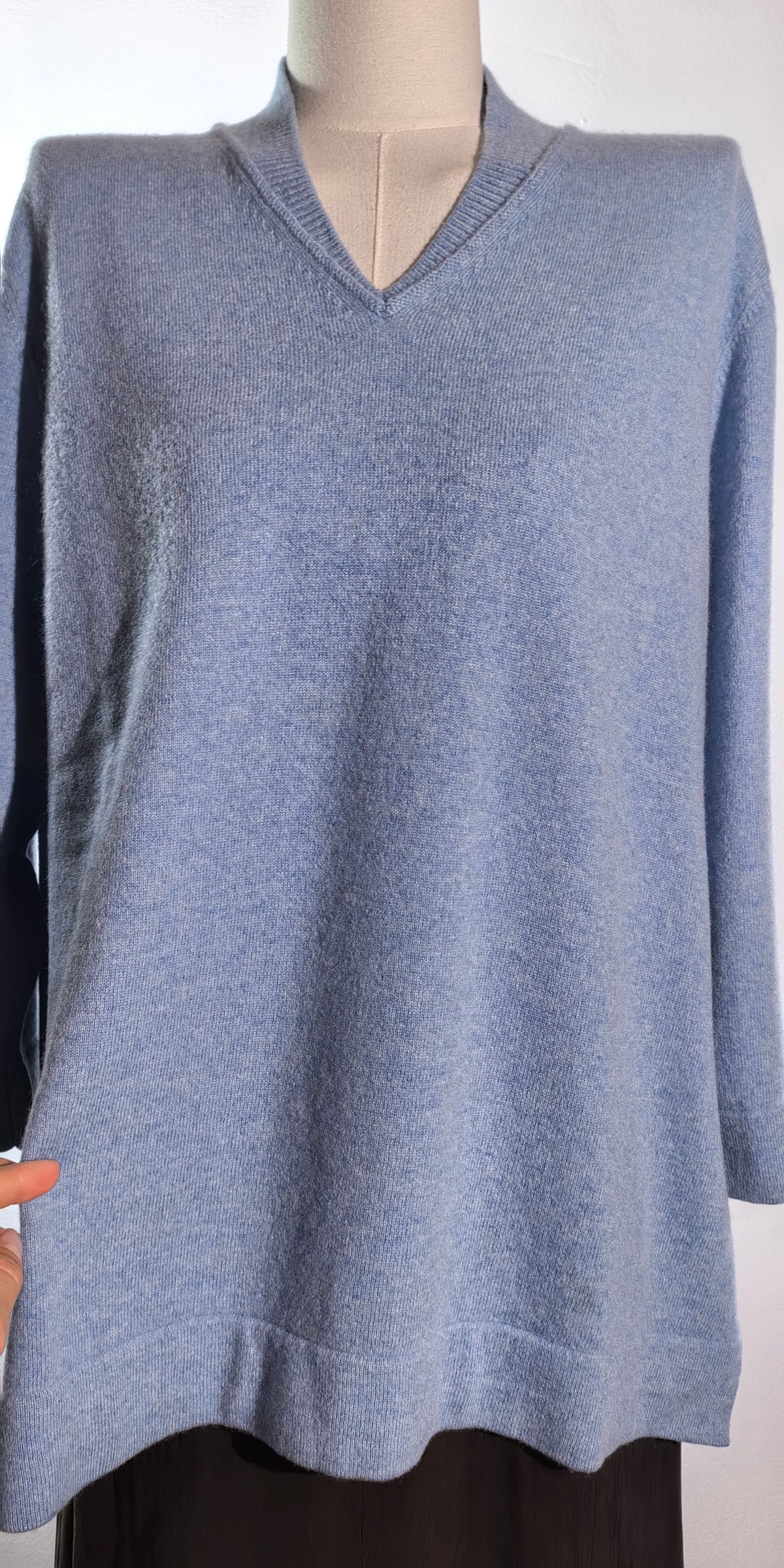 Pulover din casmir cu maneca 3/4 - Jones New York