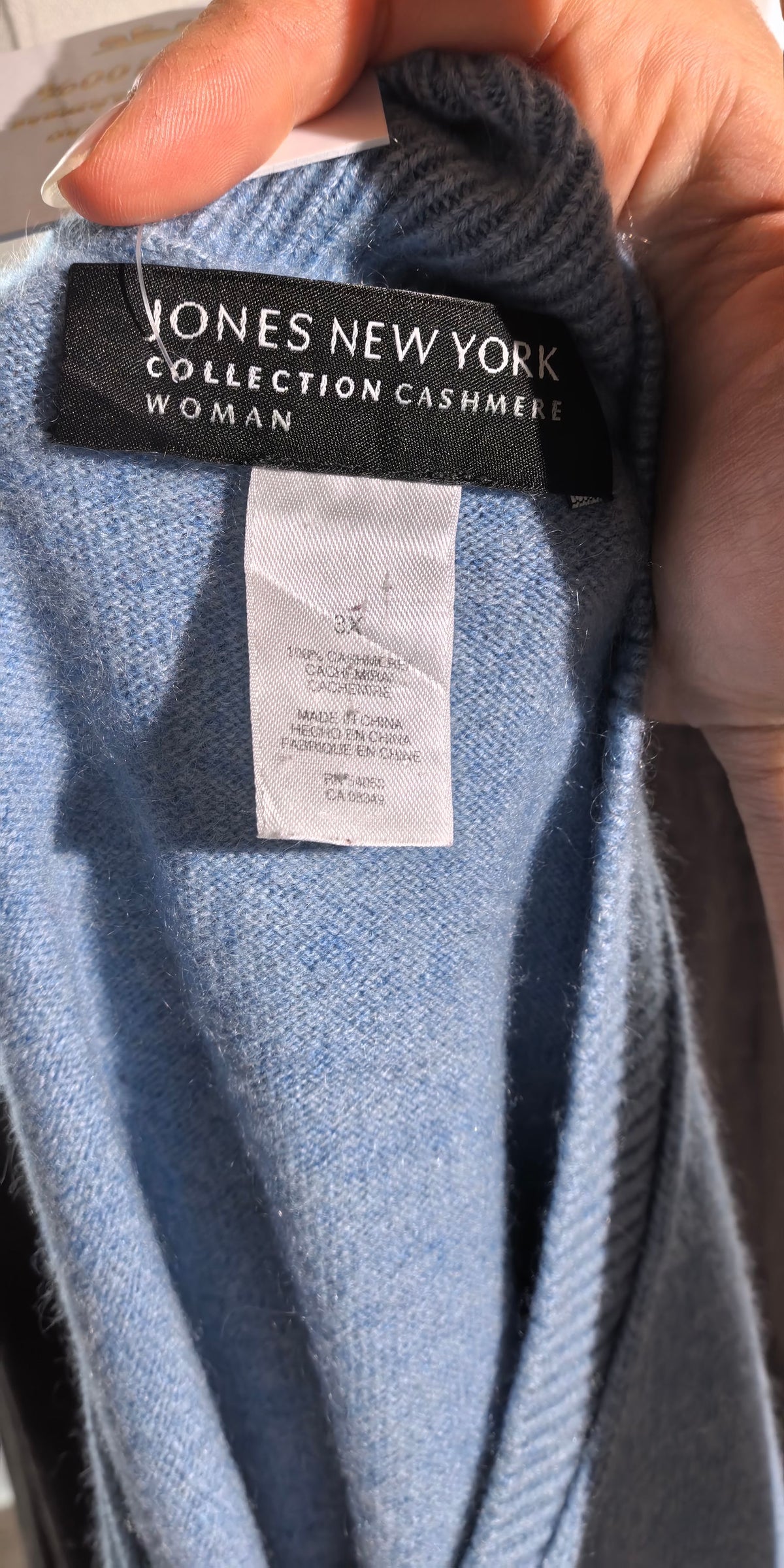 Pulover din casmir cu maneca 3/4 - Jones New York