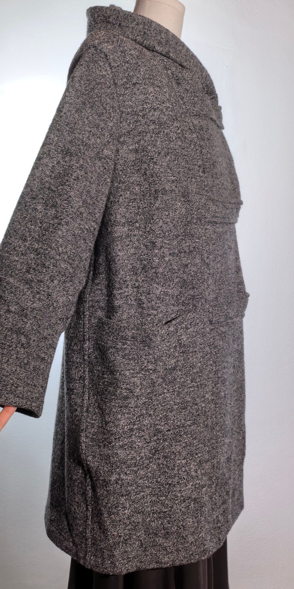 Palton  oversized din lana boucle - Lasca