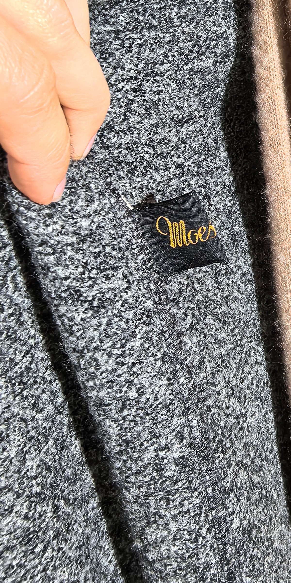 Palton  oversized din lana boucle - Lasca