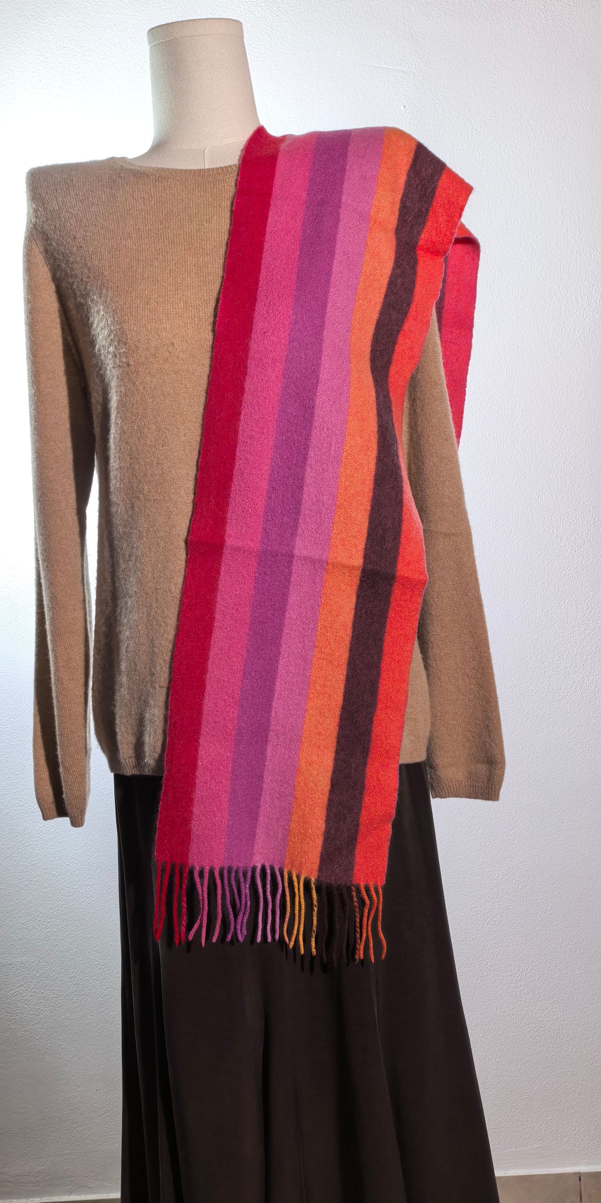 Fular multicolor din casmir