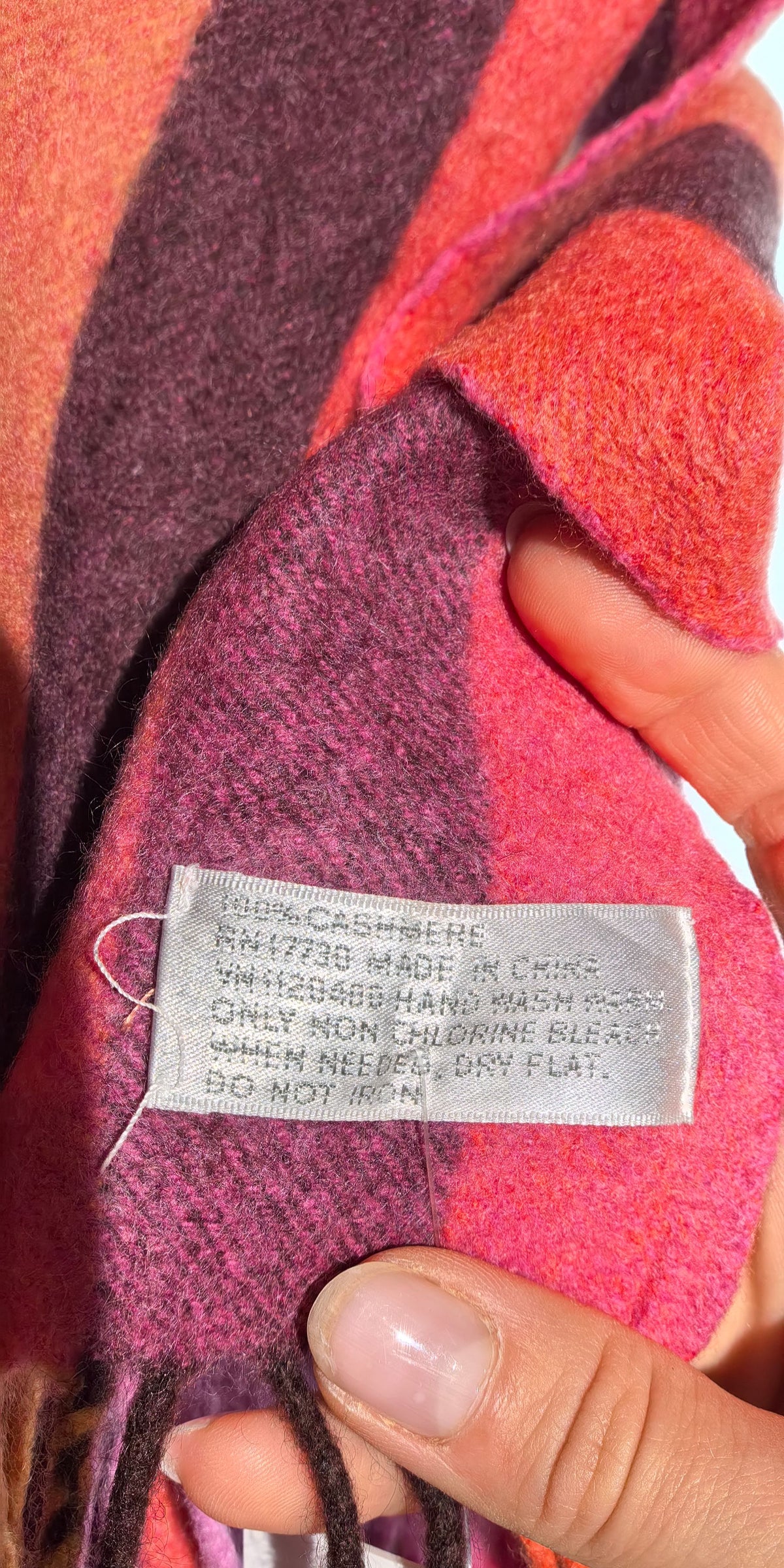 Fular multicolor din casmir
