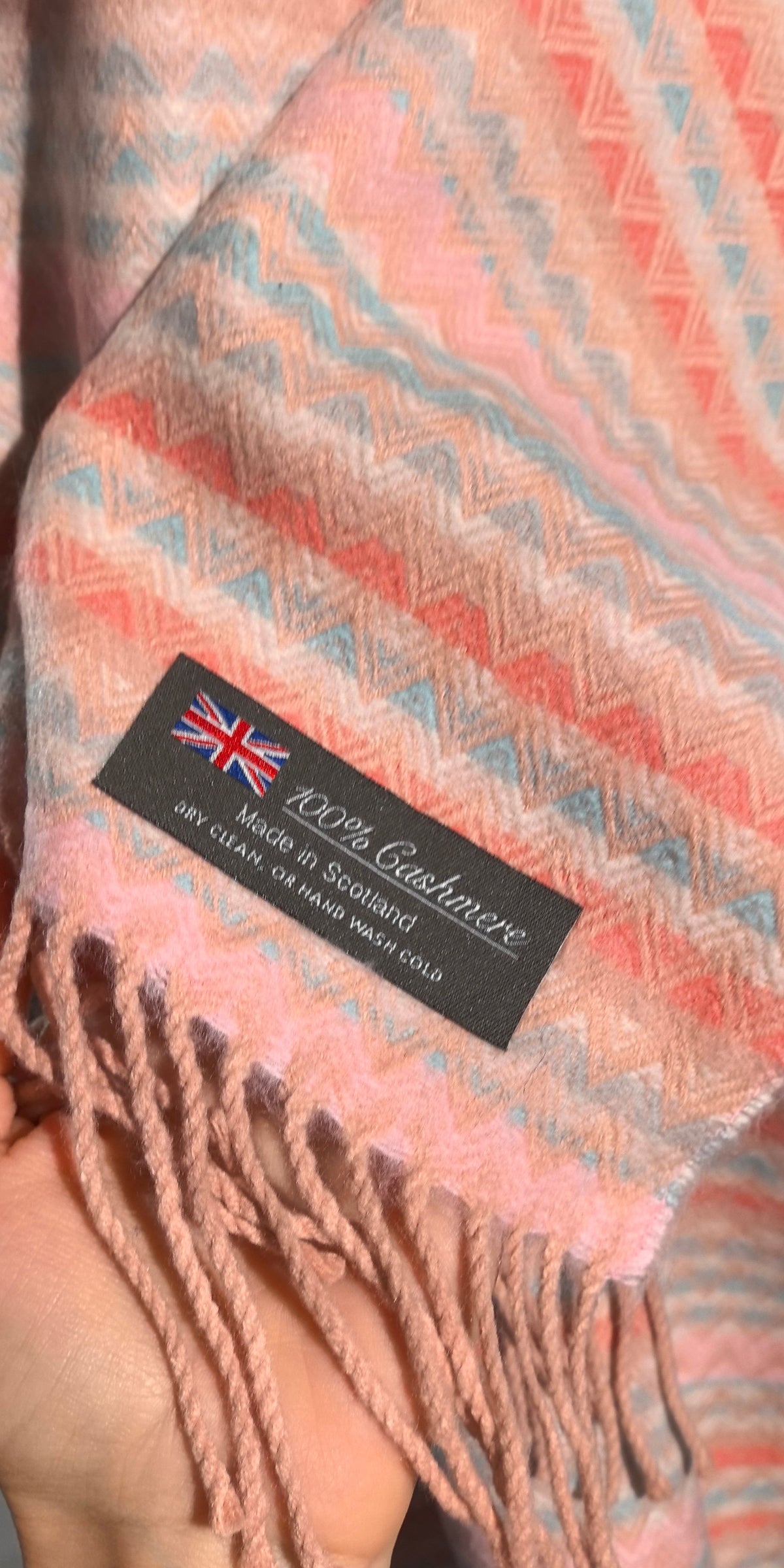 Fular multicolor din casmir