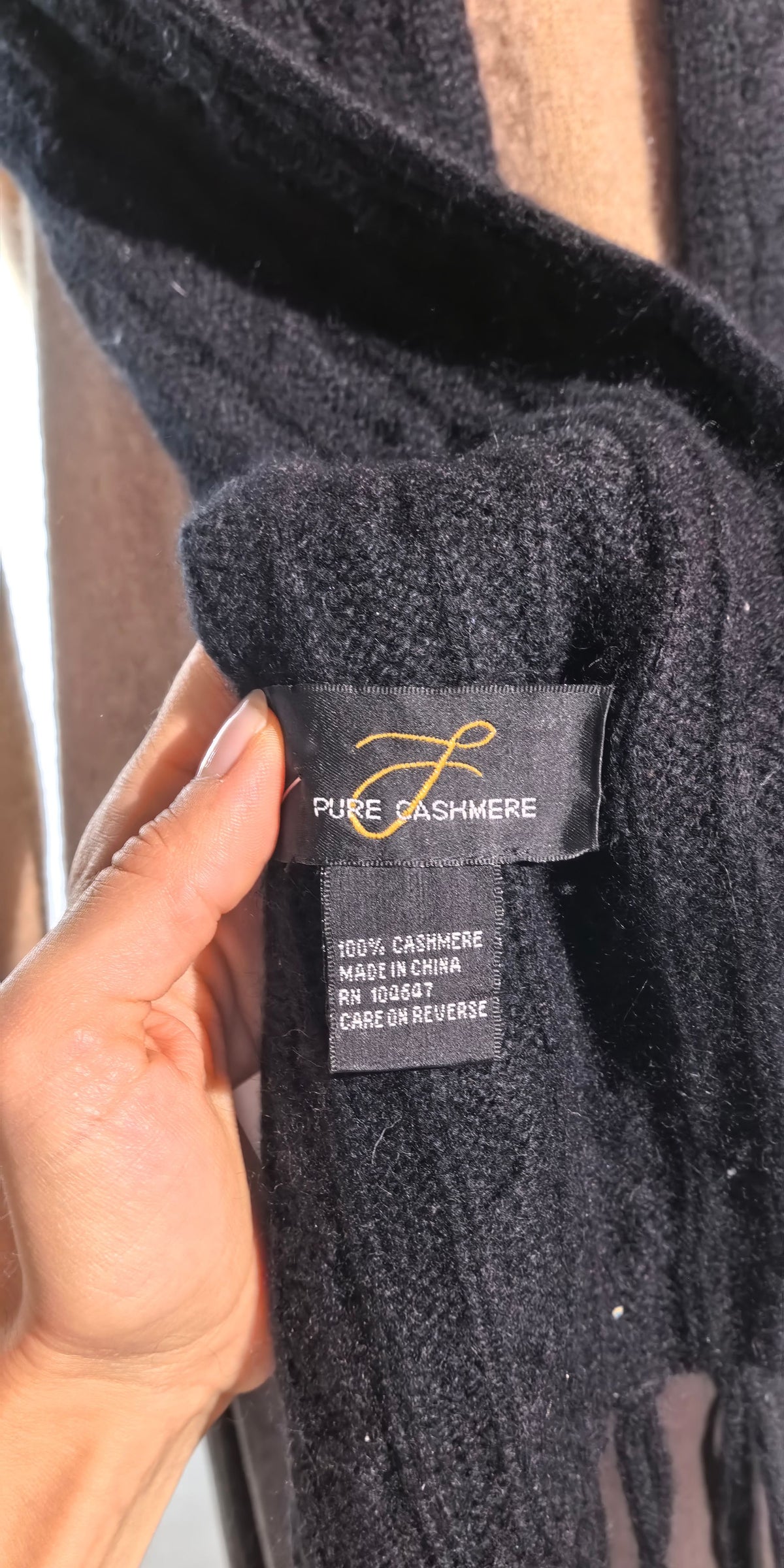Fular cu torsade din casmir - Pure Cashmere