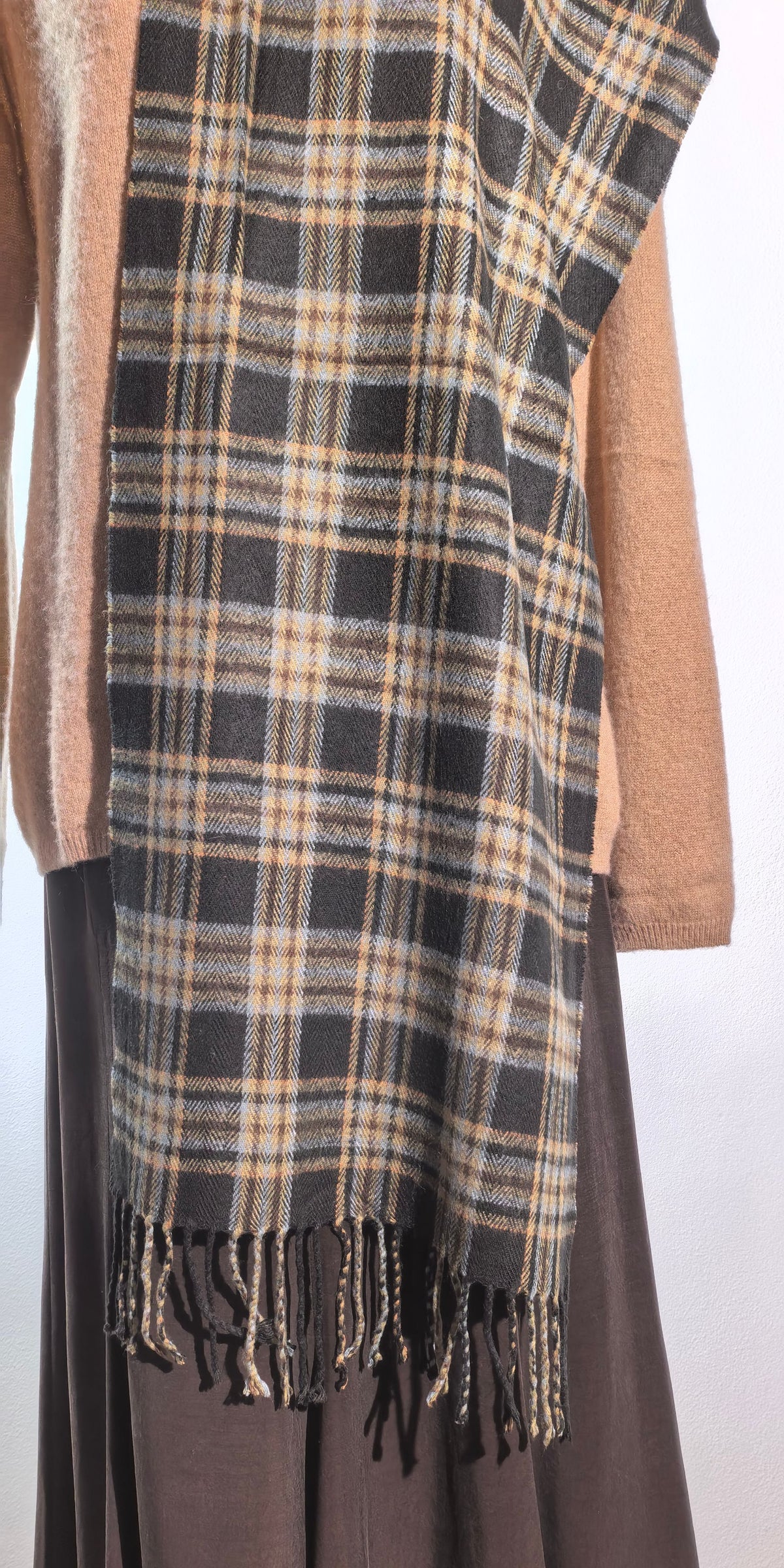 Fular tartan din casmir - Made in Italy