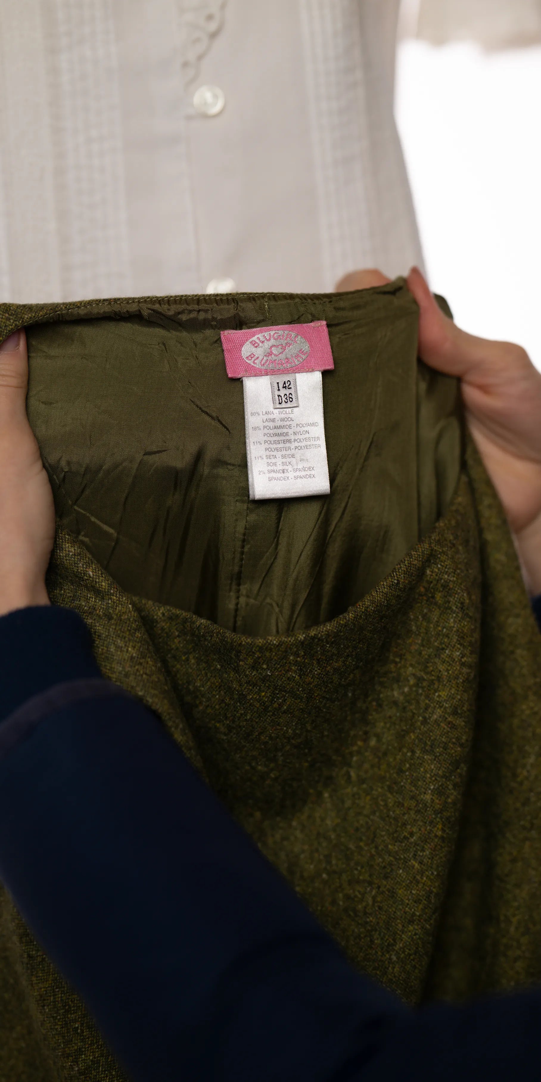 Sarafan din lana fina si matase - Blumarine