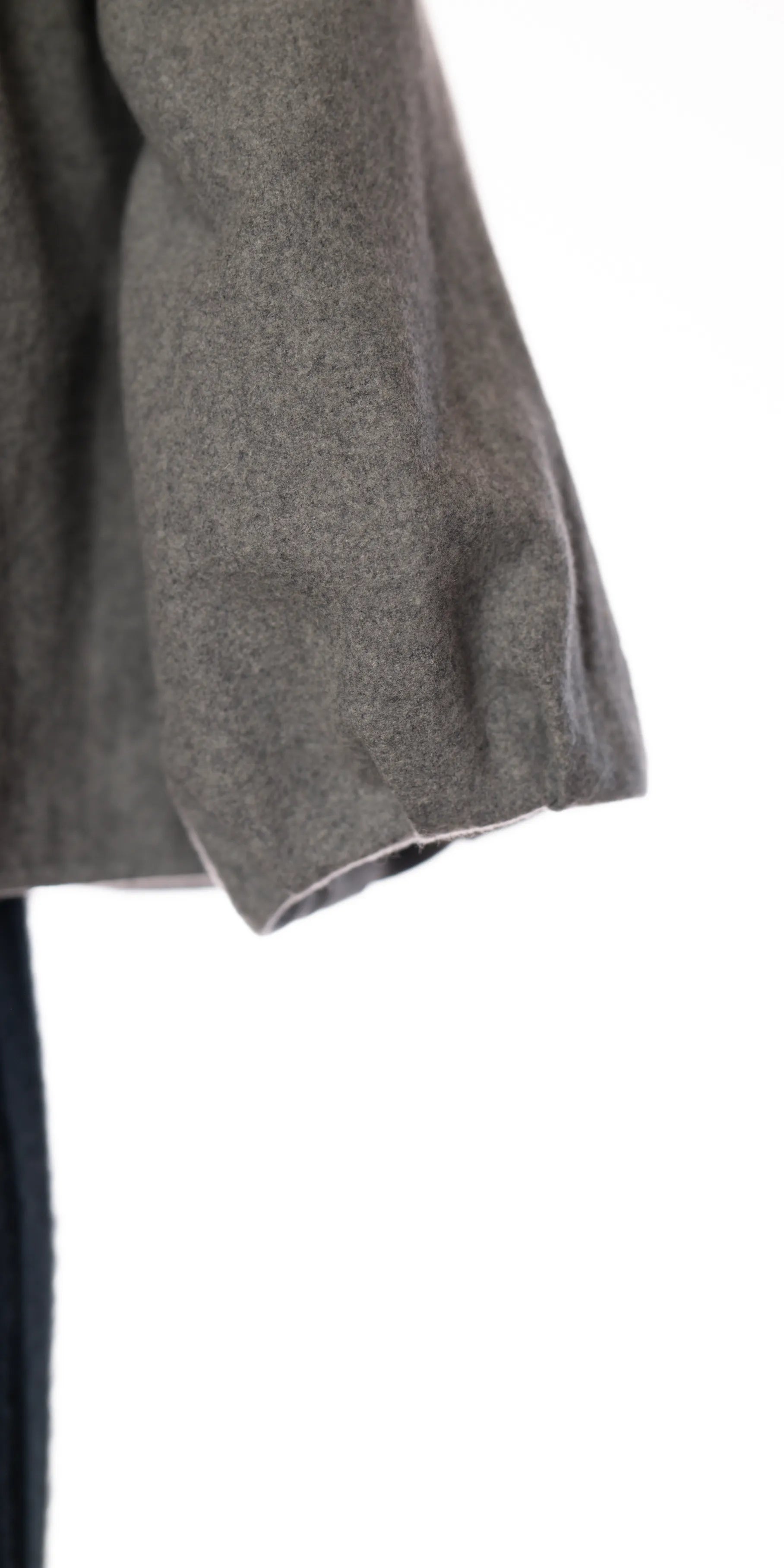 Blazer cu maneca 3/4 din lana - Peppercorn