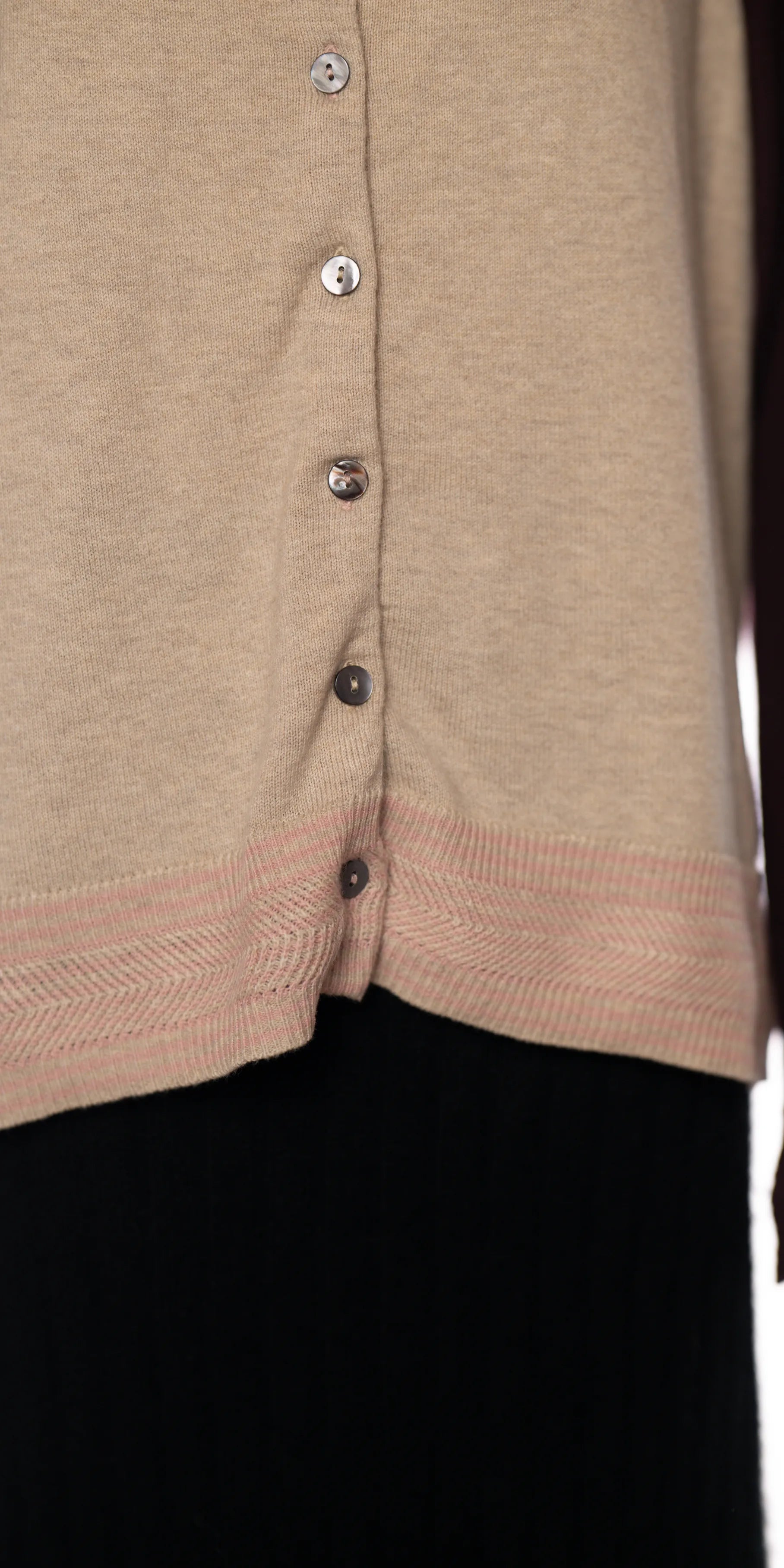 Cardigan din blend merino si bumbac organic - White Stuff