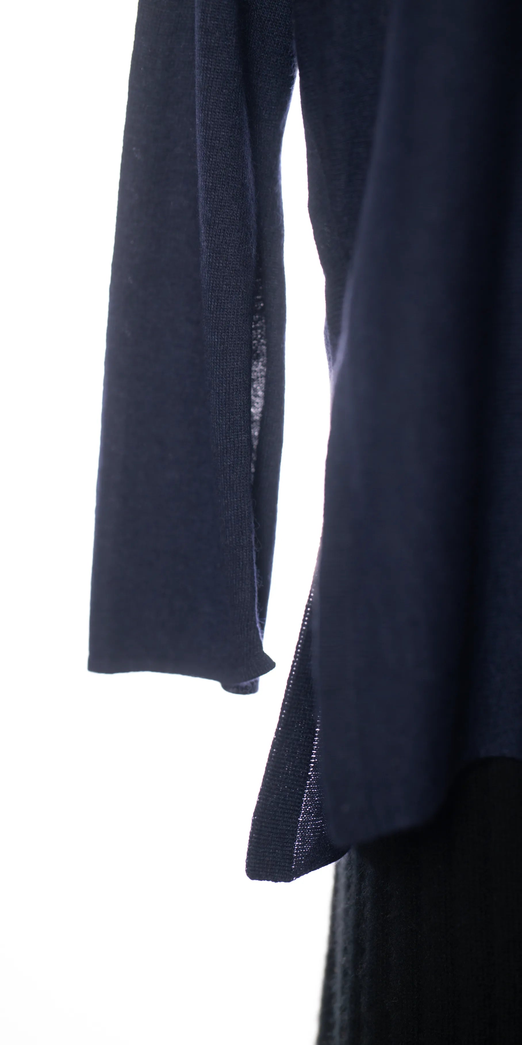 Pulover asimetric din blend fin de lana si casmir -Zoe Ona