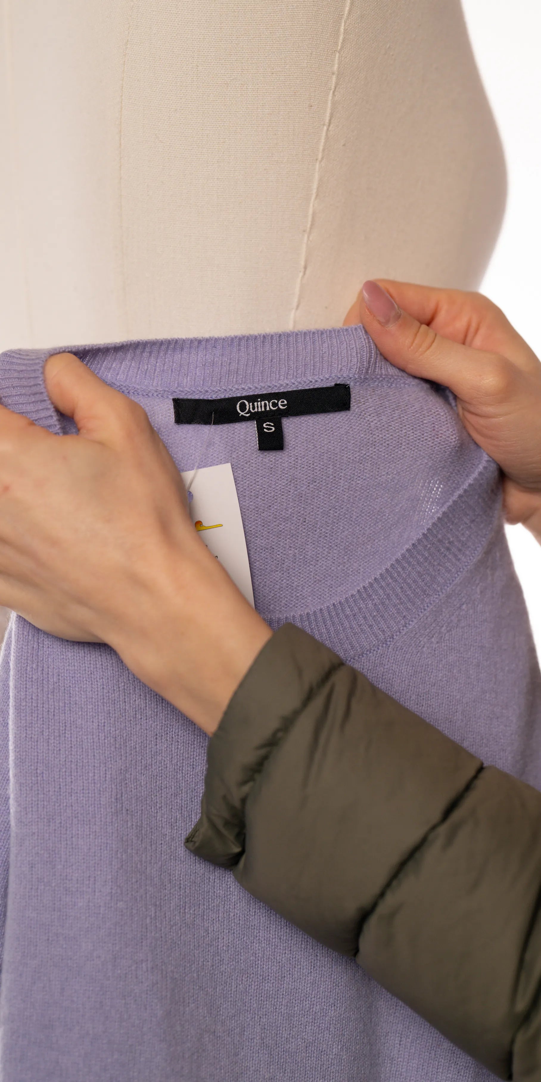 Bluza cu maneca scurta din casmir - Quince