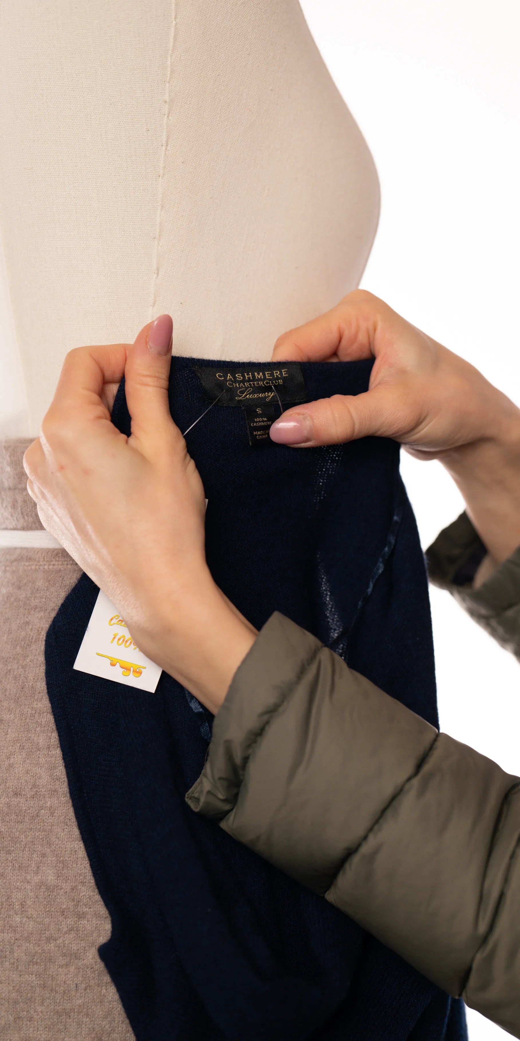 Bluza fara maneci din casmir - Charter Club