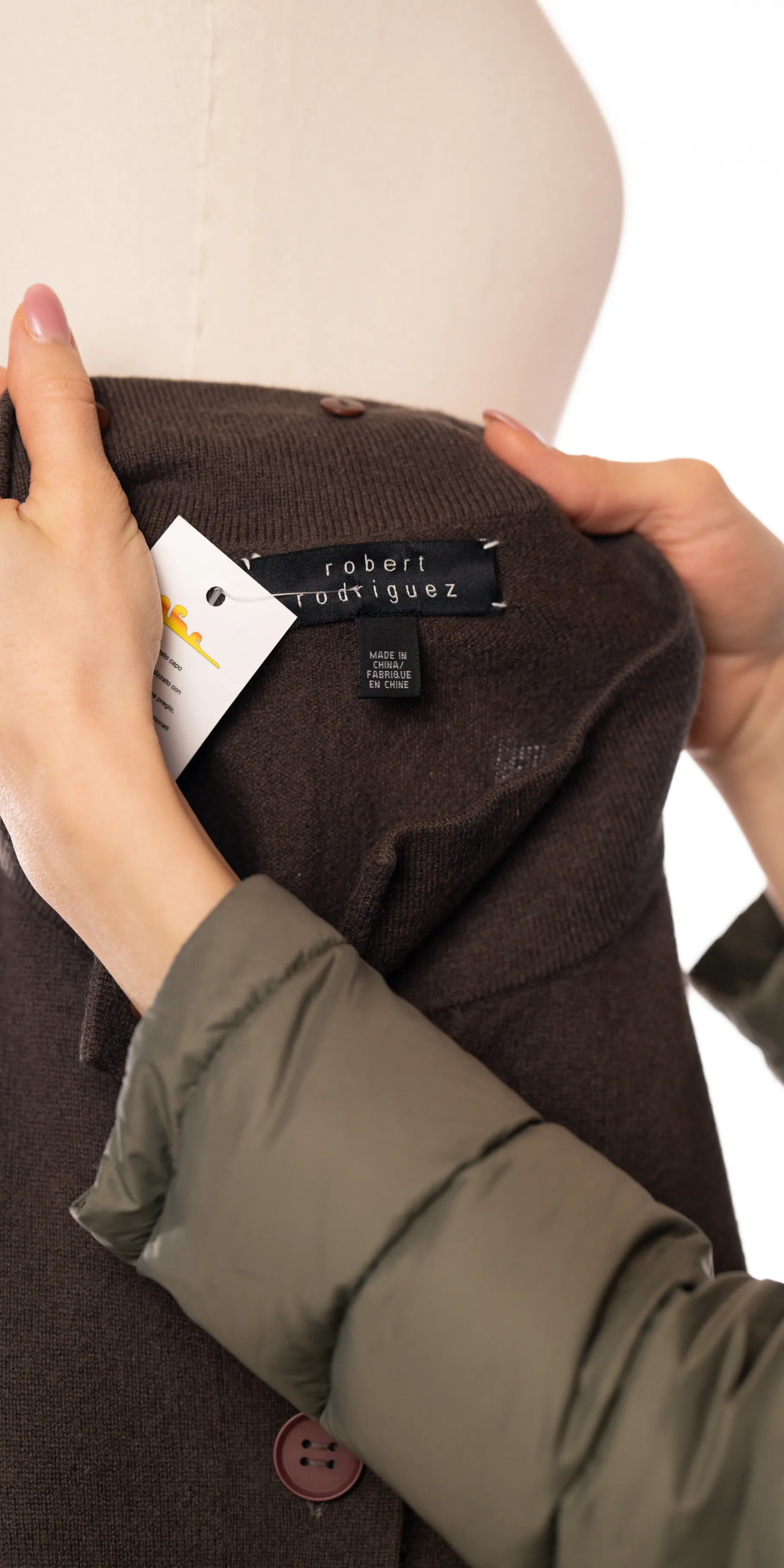 Bluza din casmir cu maneca scurta - Robert Rodriquez