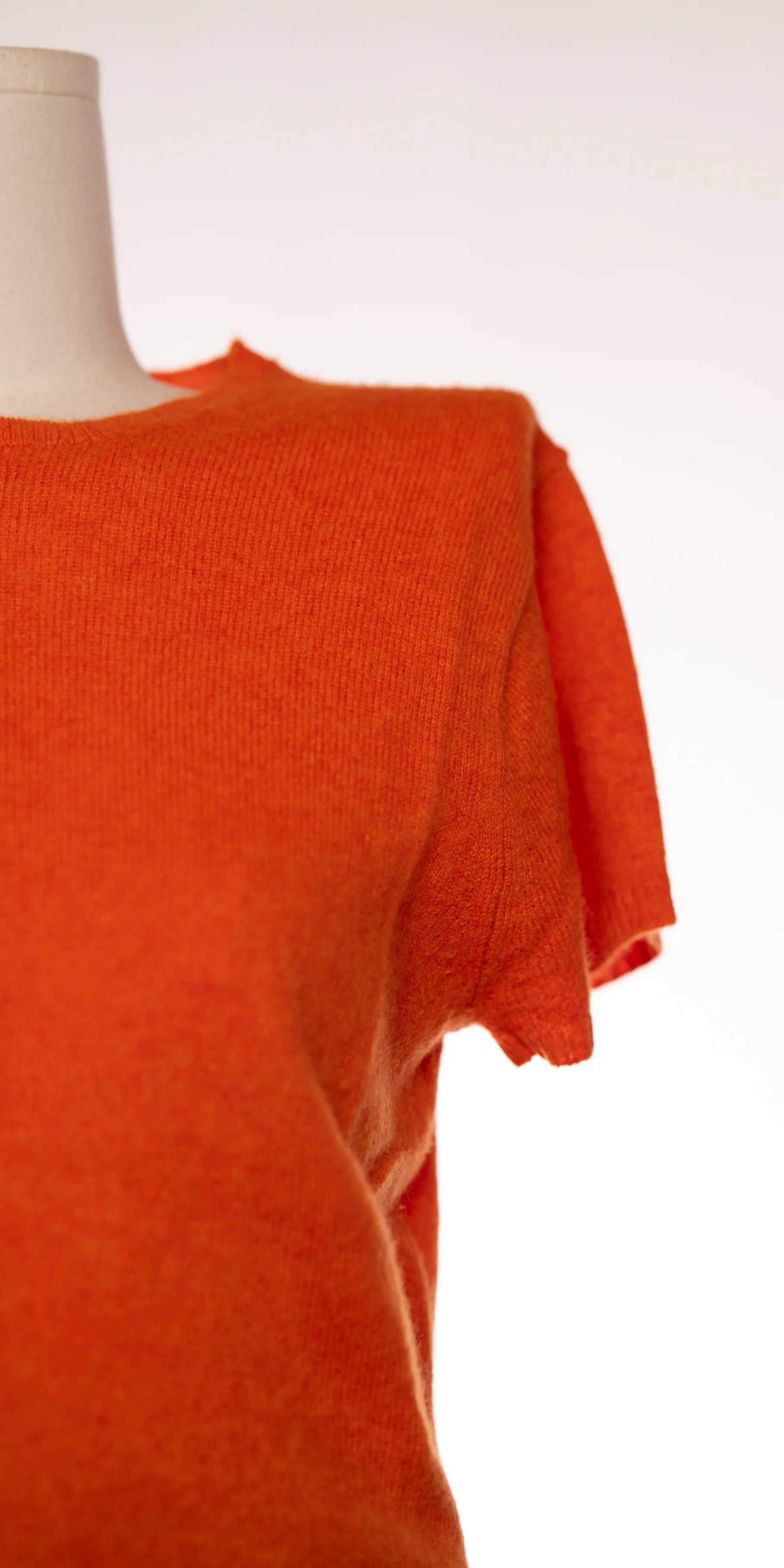 Bluza cu maneca scurta din casmir aerat - J Crew