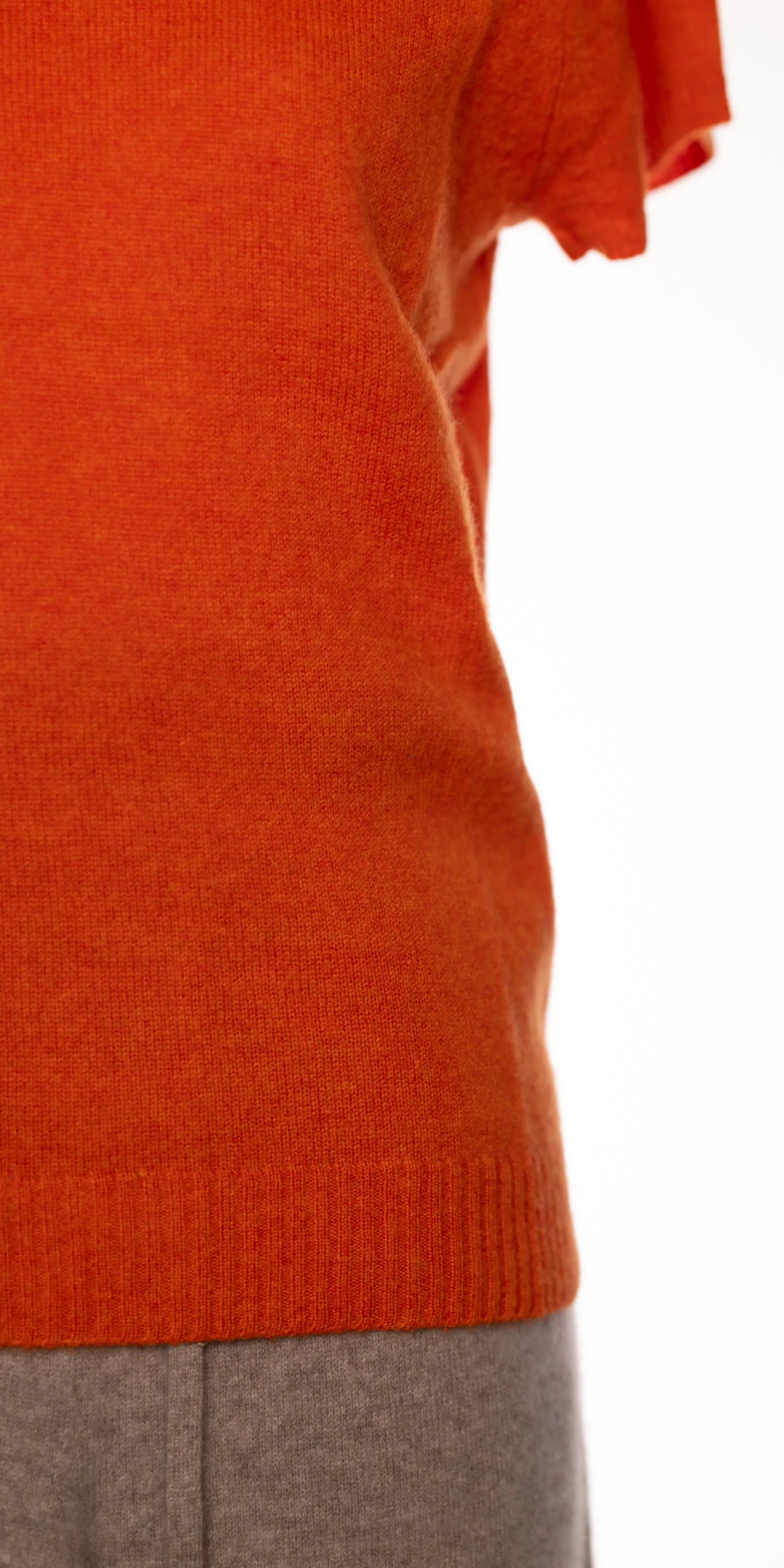 Bluza cu maneca scurta din casmir aerat - J Crew