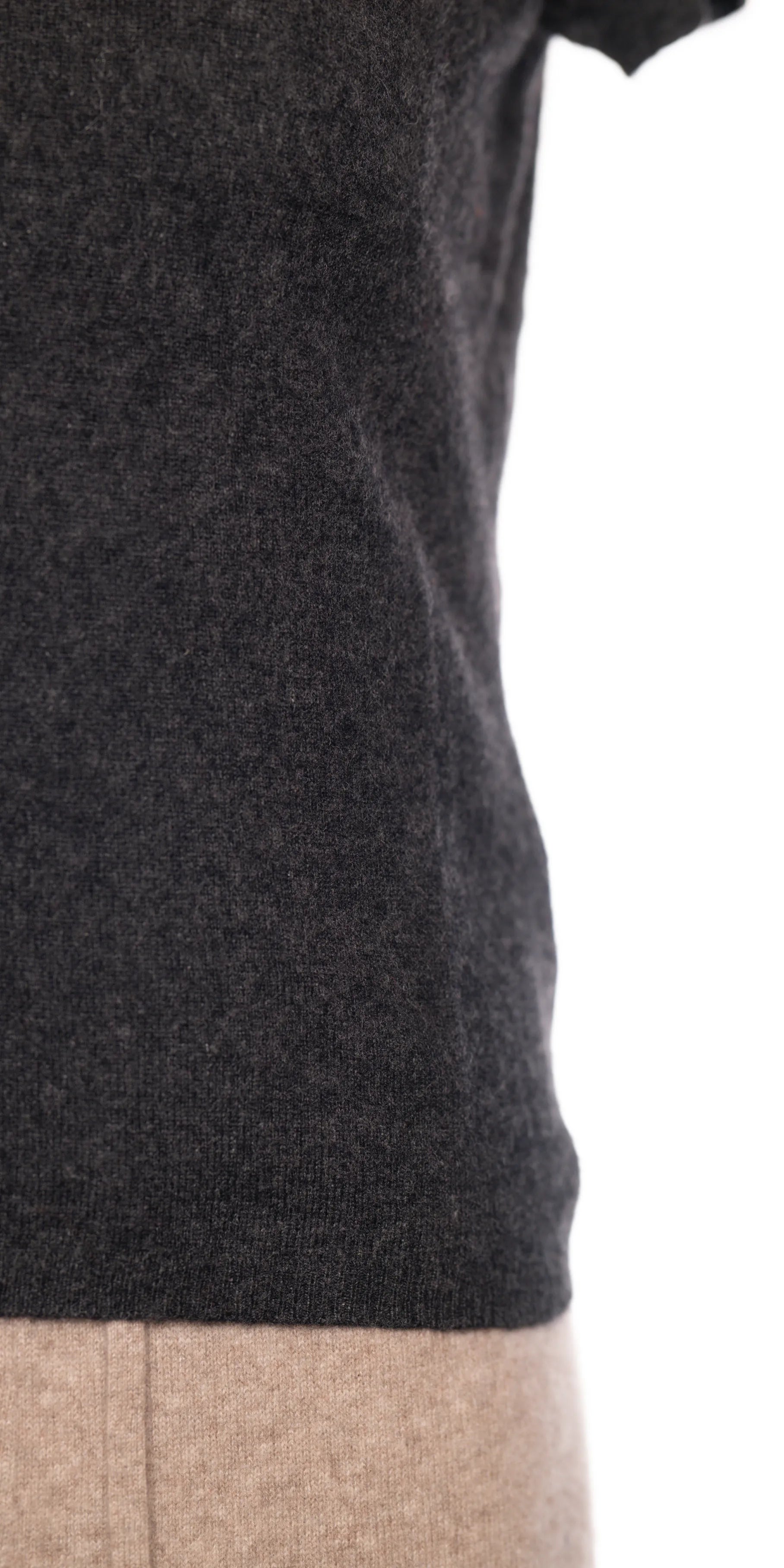 Bluza cu maneca scurta din casmir