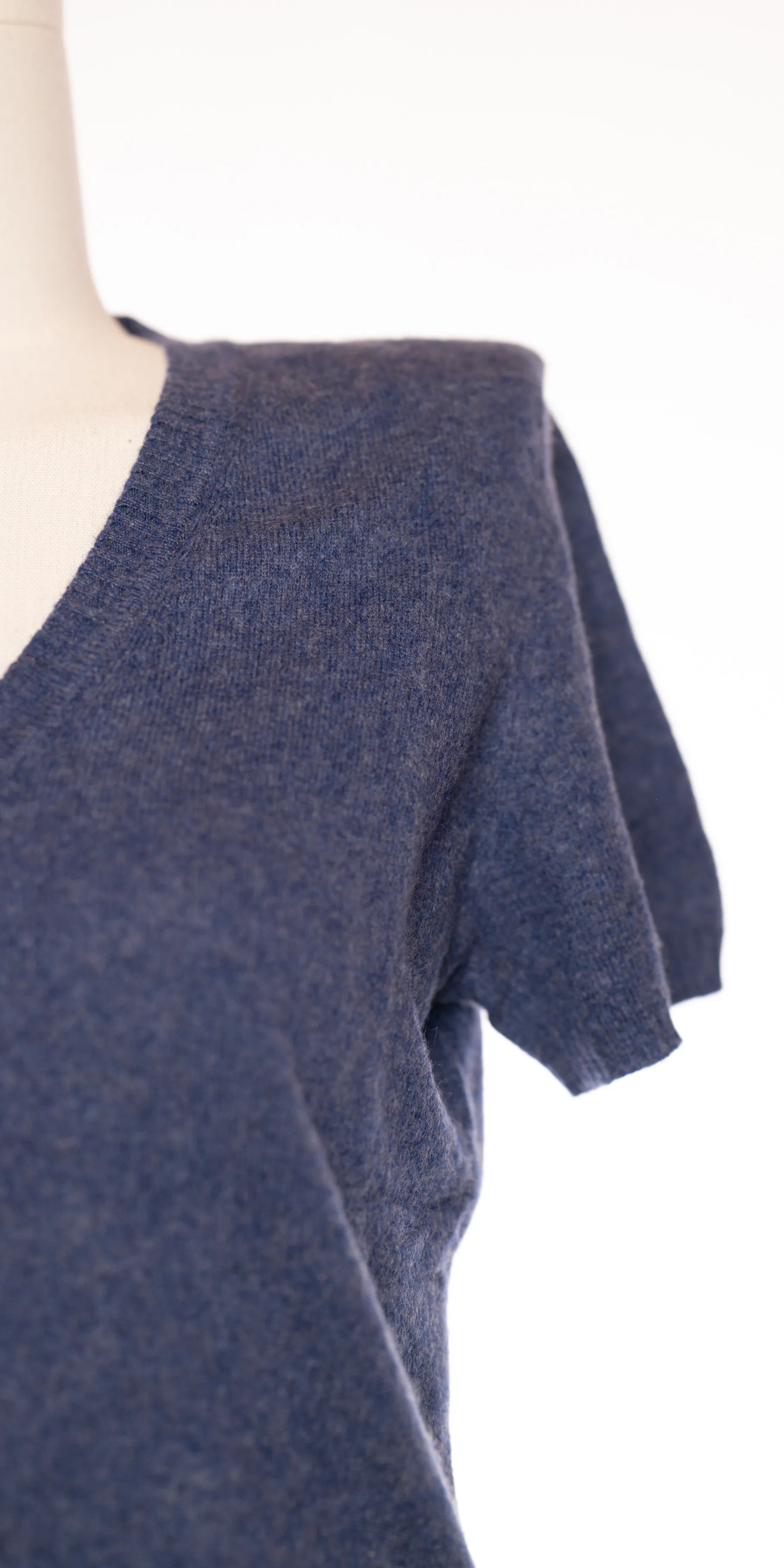 Bluza cu maneca scurta din casmir - Classiques Entier